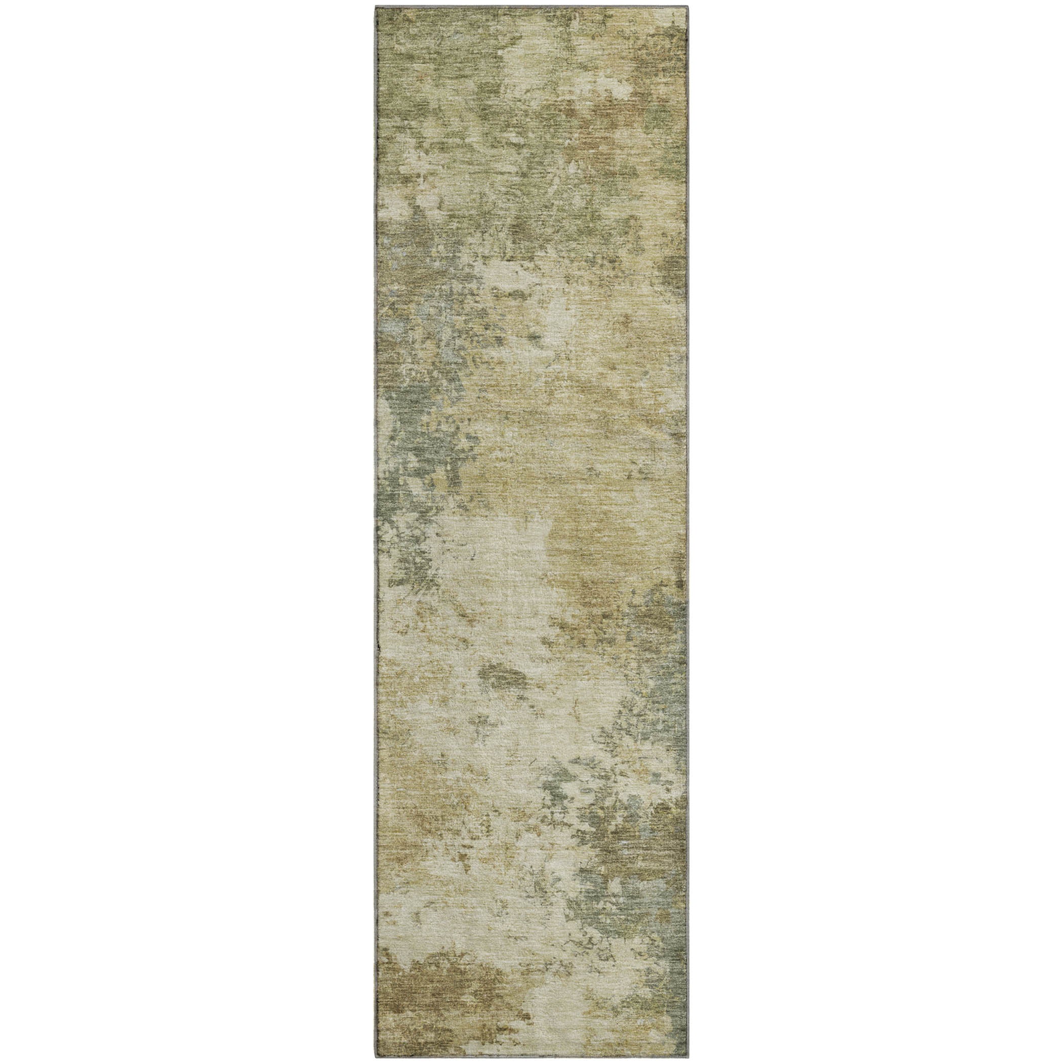 Luang Prabang Machine Washable Transitional Wheat Gold Rug 2'3" x 7'6" #shape_Runner