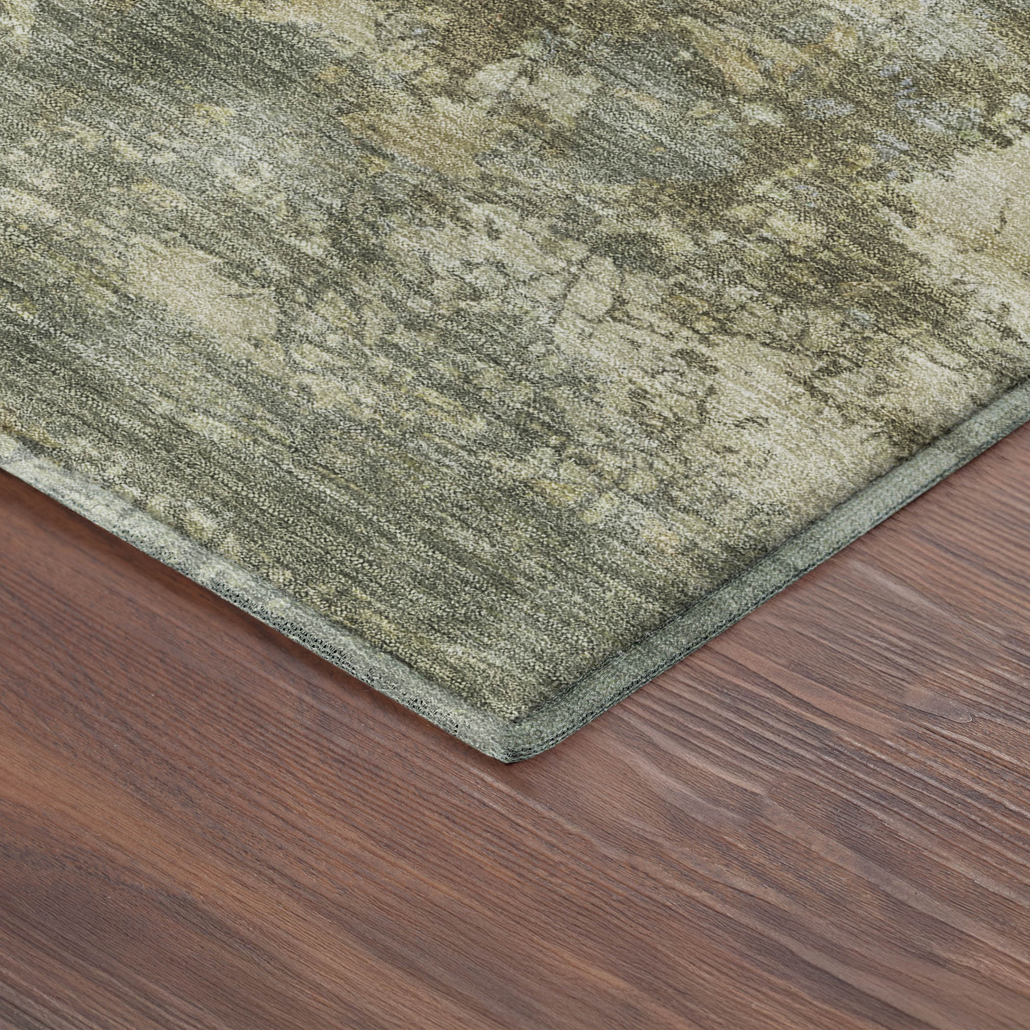 Luang Prabang Machine Washable Transitional Wheat Gold Rug 1'8" x 2'6" #shape_Rectangle