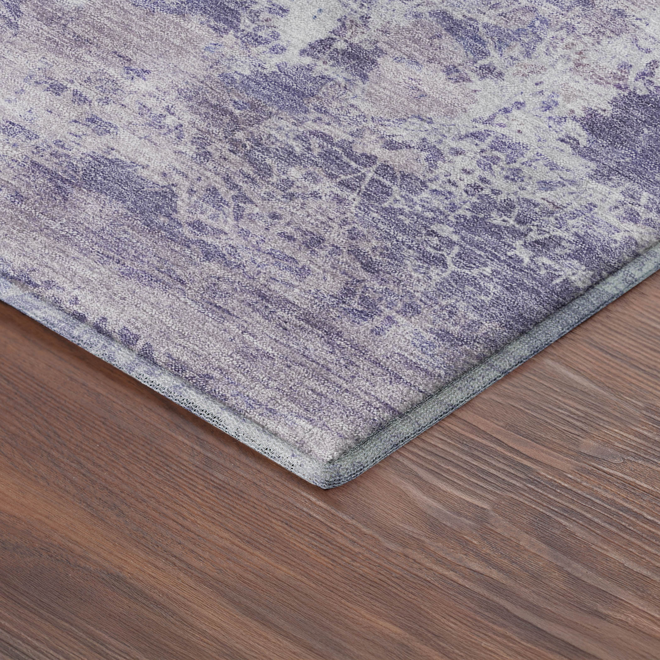 Tbilisi Machine Washable Transitional Plum Purple Rug 1'8" x 2'6" #shape_Rectangle