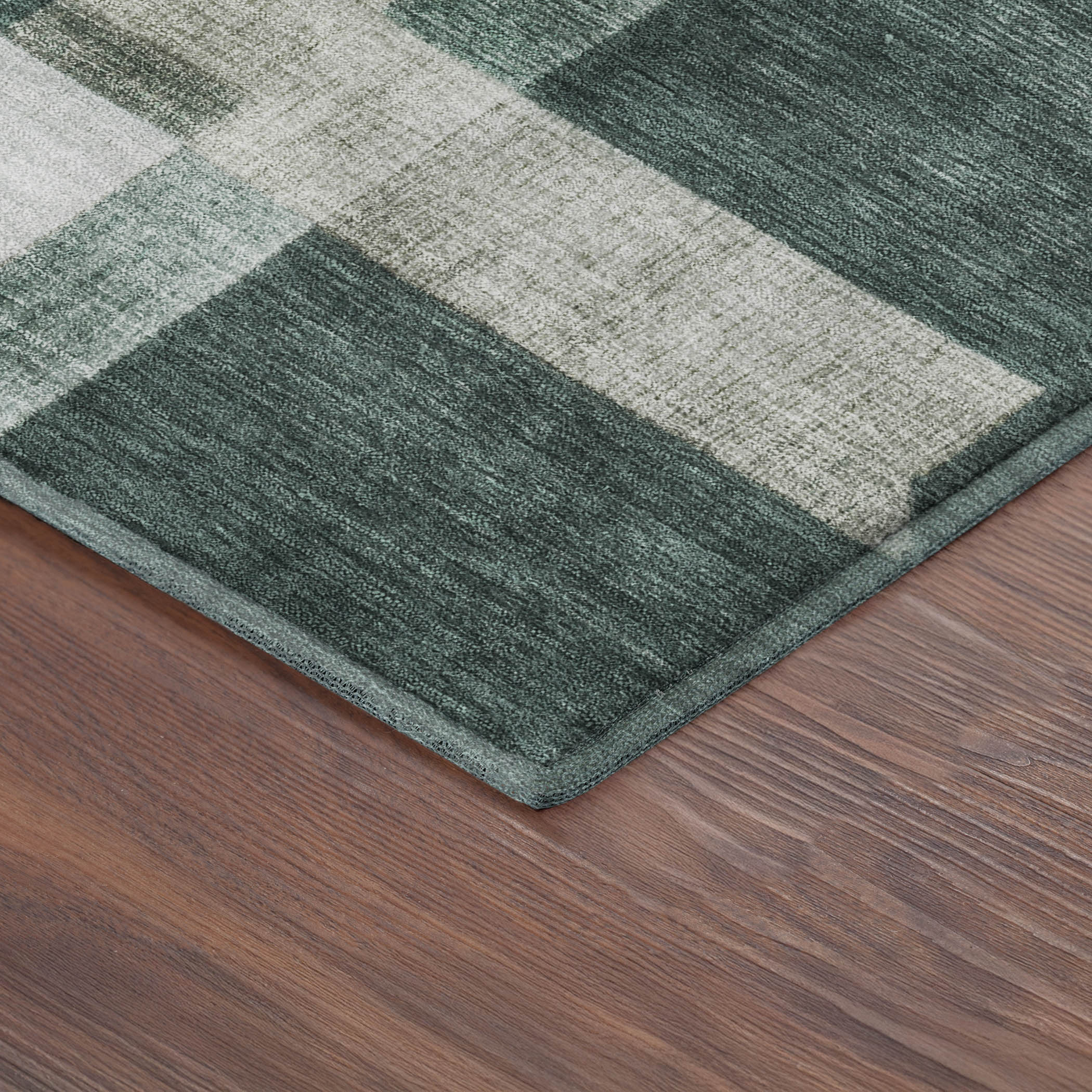 Athens Machine Washable Traditional Basil Green Rug 1'8" x 2'6" #shape_Rectangle