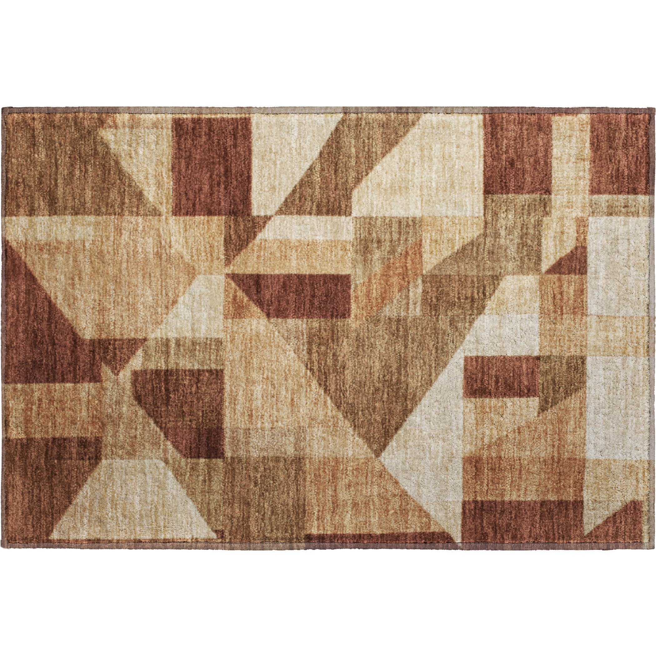 Athens Machine Washable Traditional Paprika Orange Rug 1'8" x 2'6" #shape_Rectangle