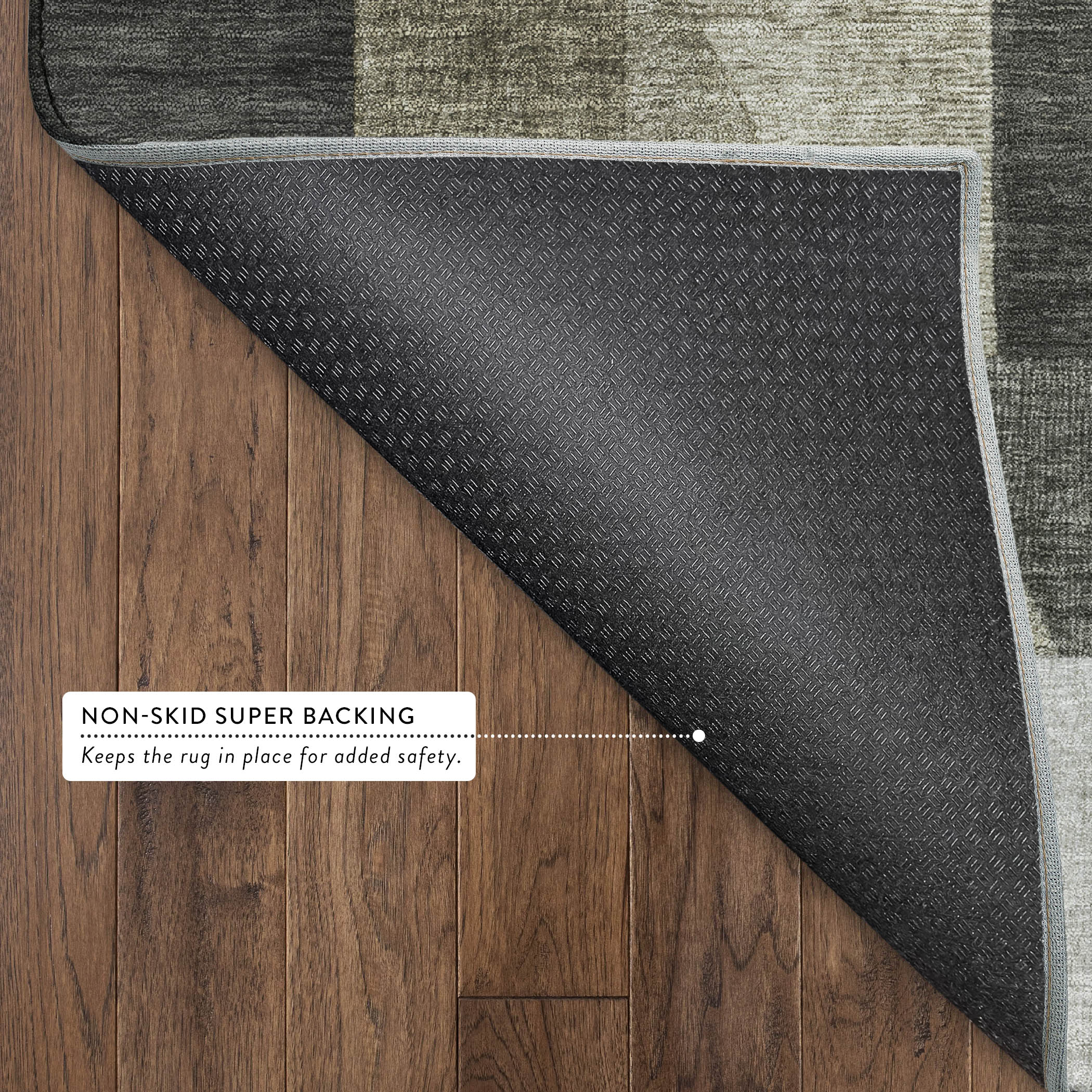 Athens Machine Washable Traditional Pewter Gray Rug 1'8" x 2'6" #shape_Rectangle