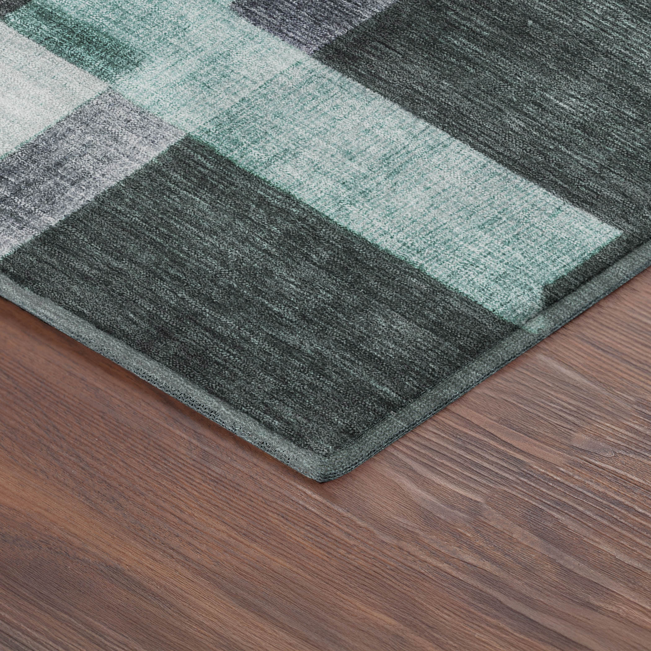 Athens Machine Washable Traditional Teal Rug 1'8" x 2'6" #shape_Rectangle