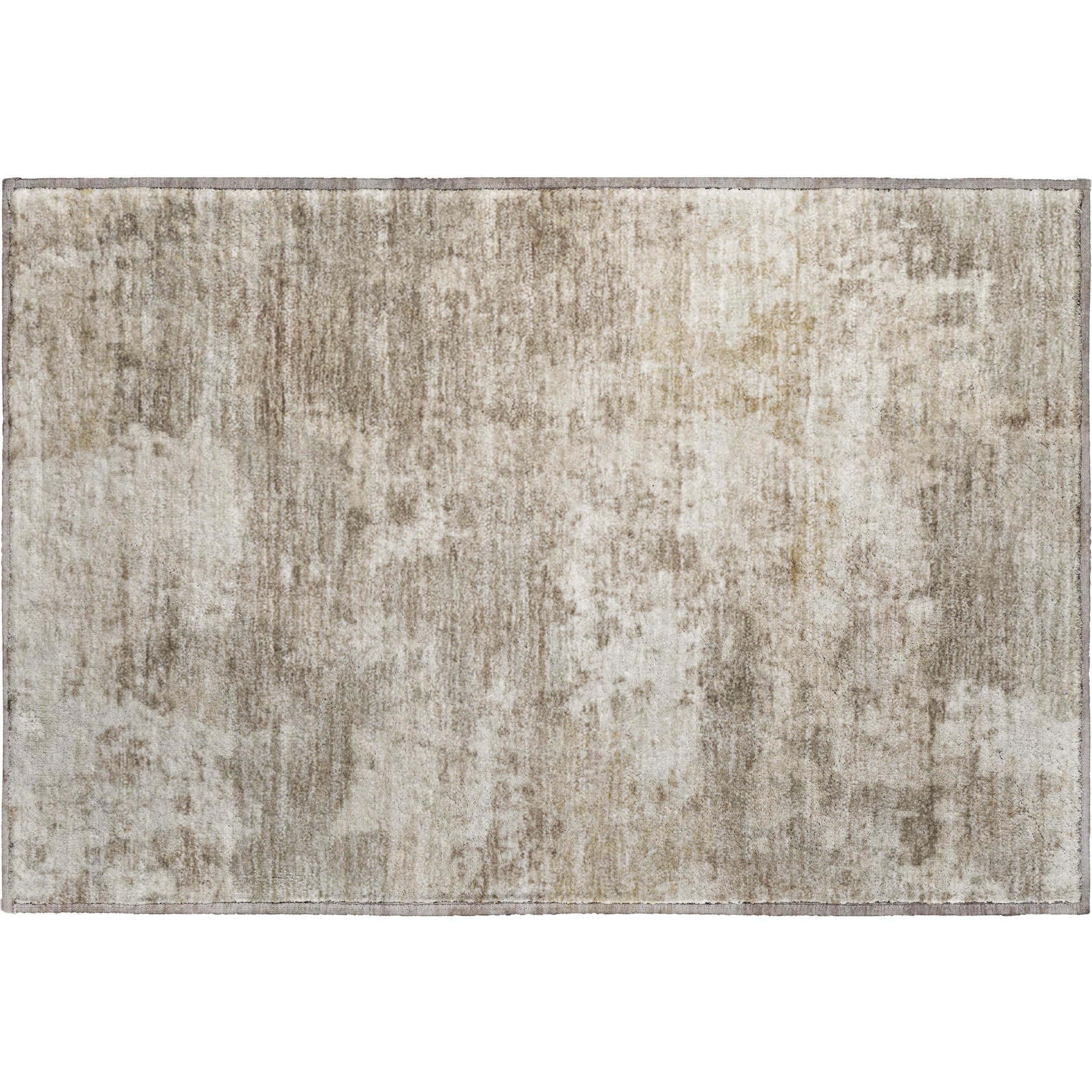 Split Machine Washable Transitional Taupe Brown Rug 1'8" x 2'6" #shape_Rectangle