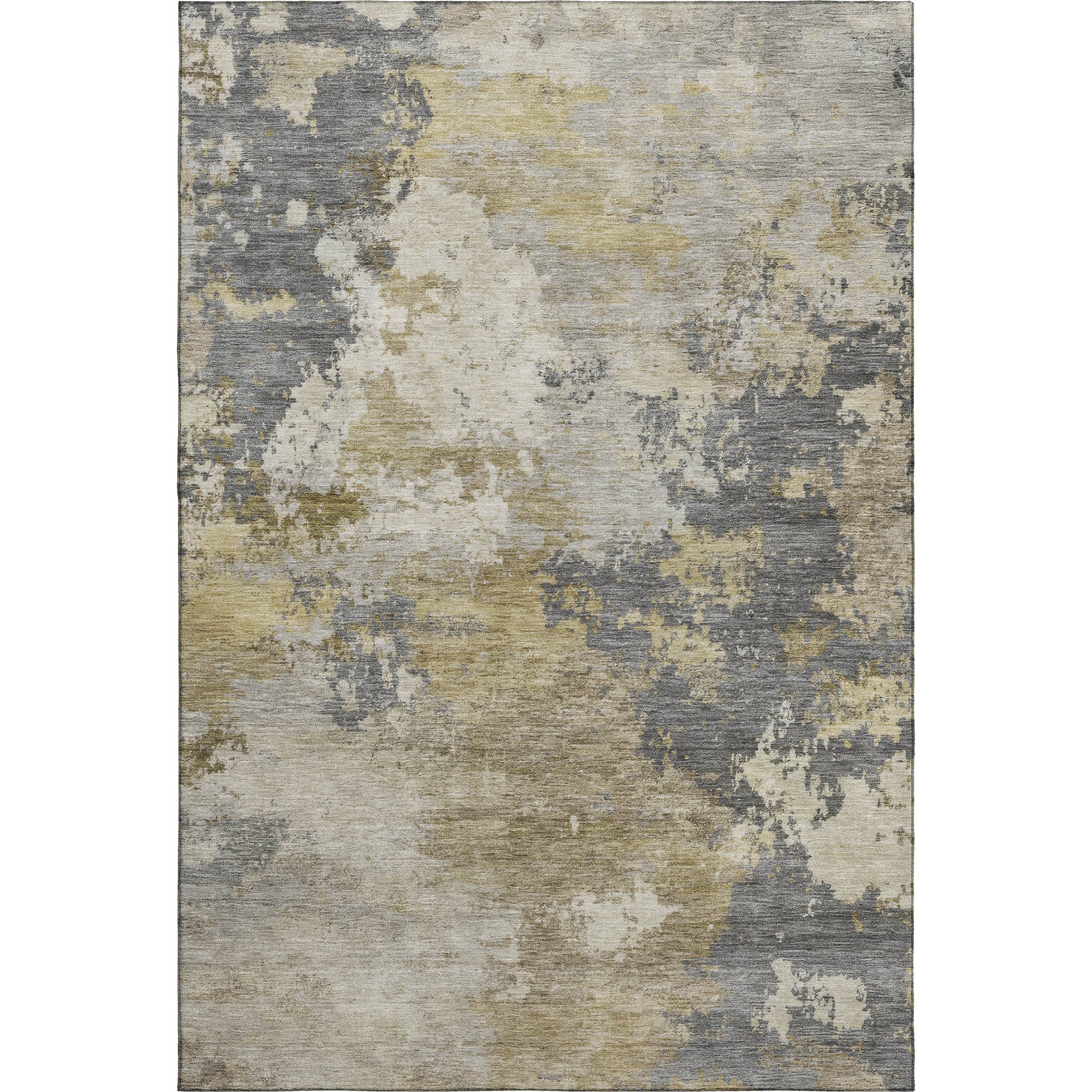Seville Machine Washable Traditional Gray Rug 3' x 5' #shape_Rectangle