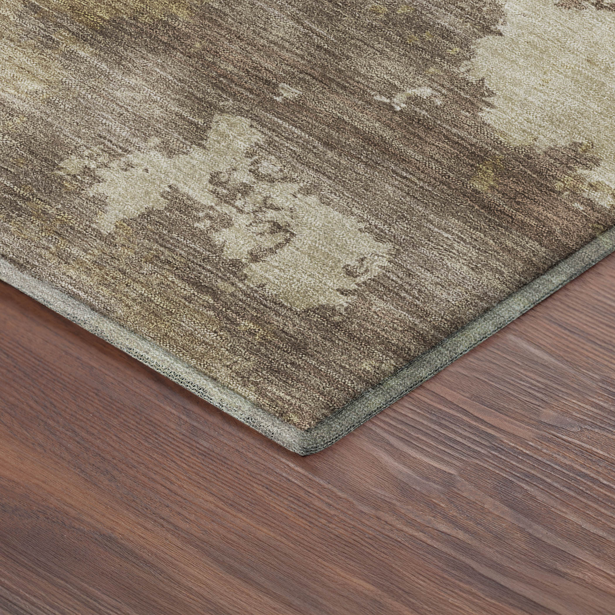 Seville Machine Washable Traditional Wheat Gold Rug 1'8" x 2'6" #shape_Rectangle