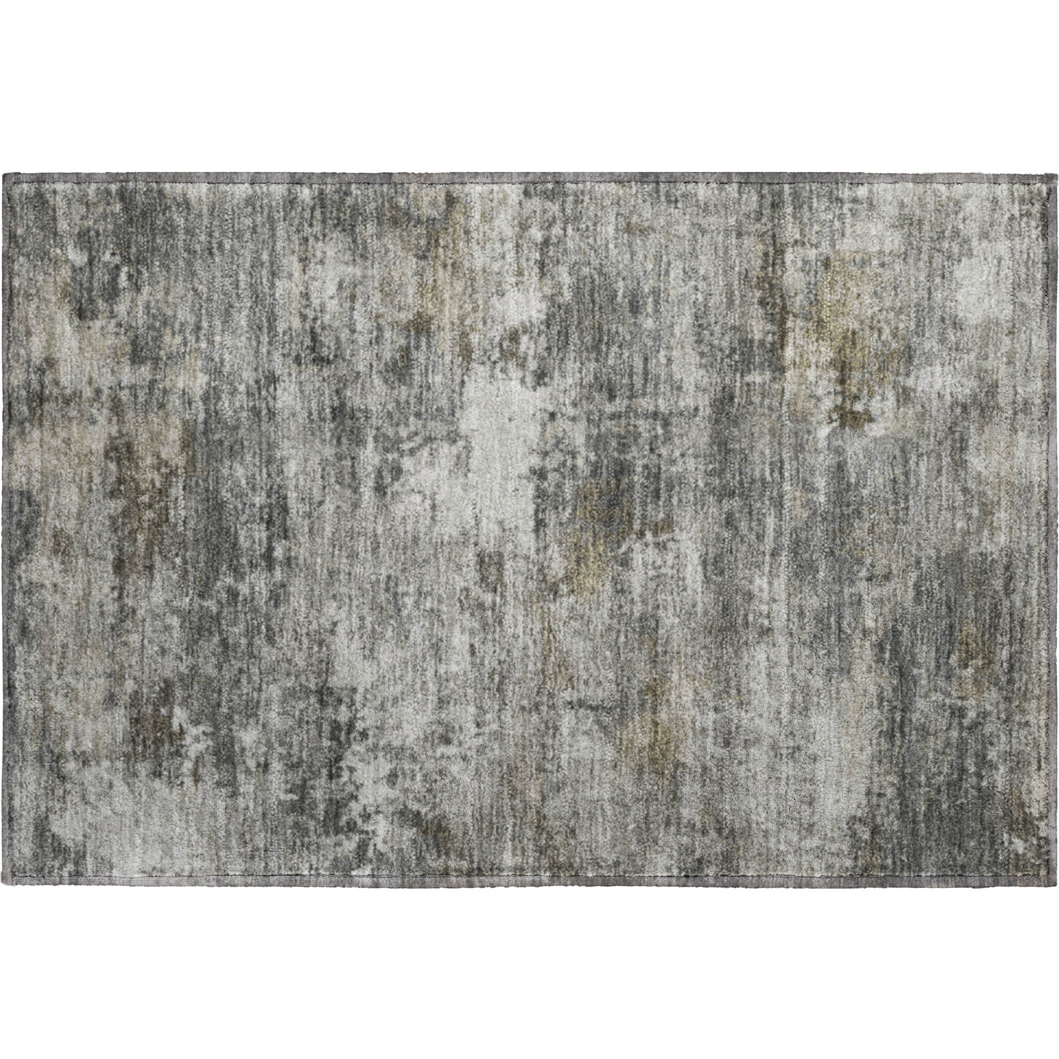 Ghent Machine Washable Traditional Gray Rug 1'8" x 2'6" #shape_Rectangle