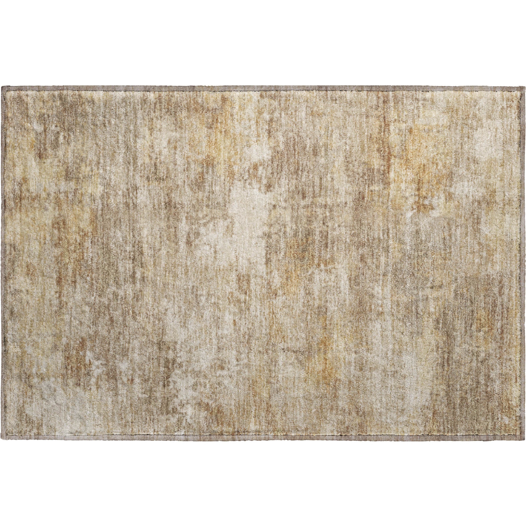 Bangkok Machine Washable Transitional Khaki Brown Rug 1'8" x 2'6" #shape_Rectangle