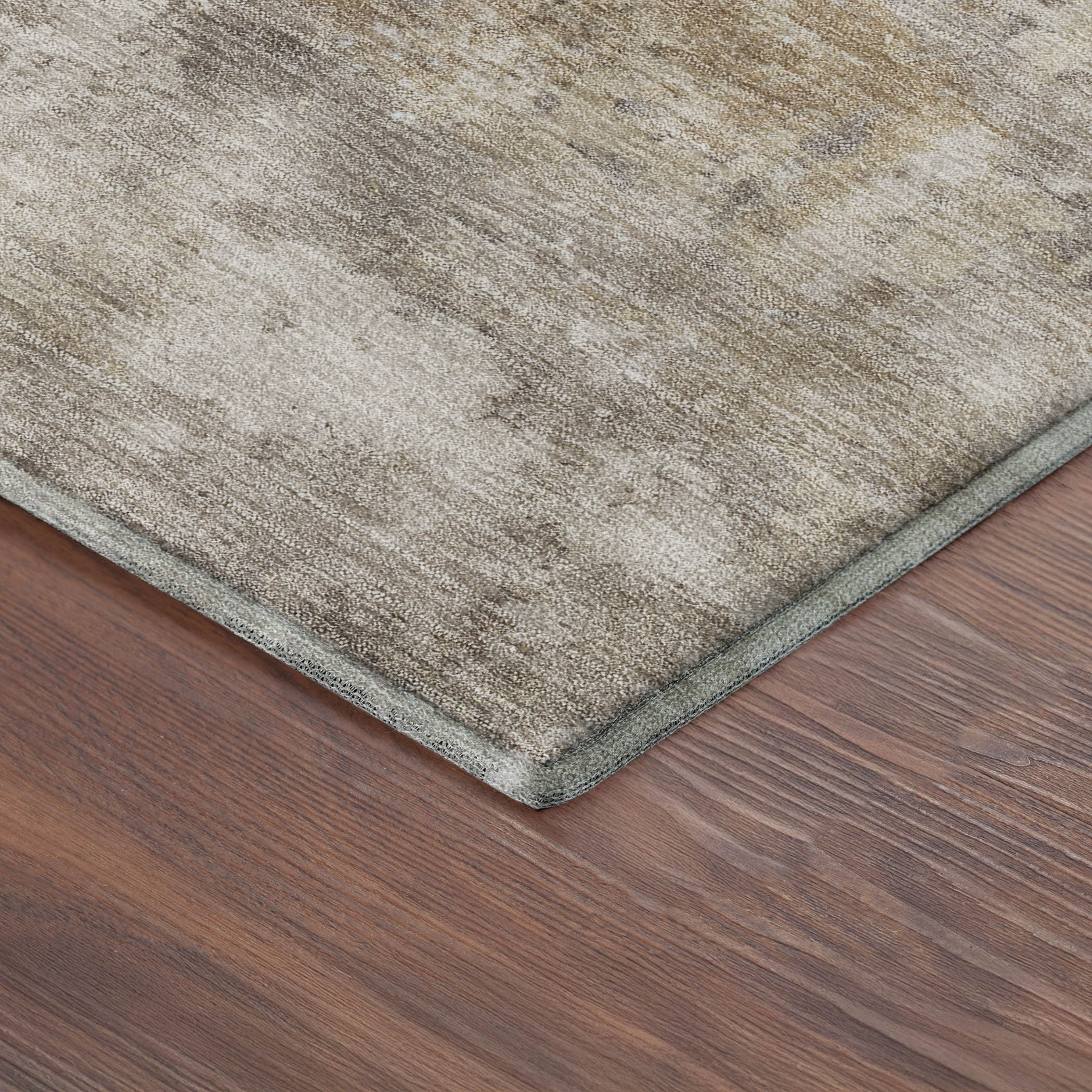 Bangkok Machine Washable Transitional Pewter Gray Rug 1'8" x 2'6" #shape_Rectangle