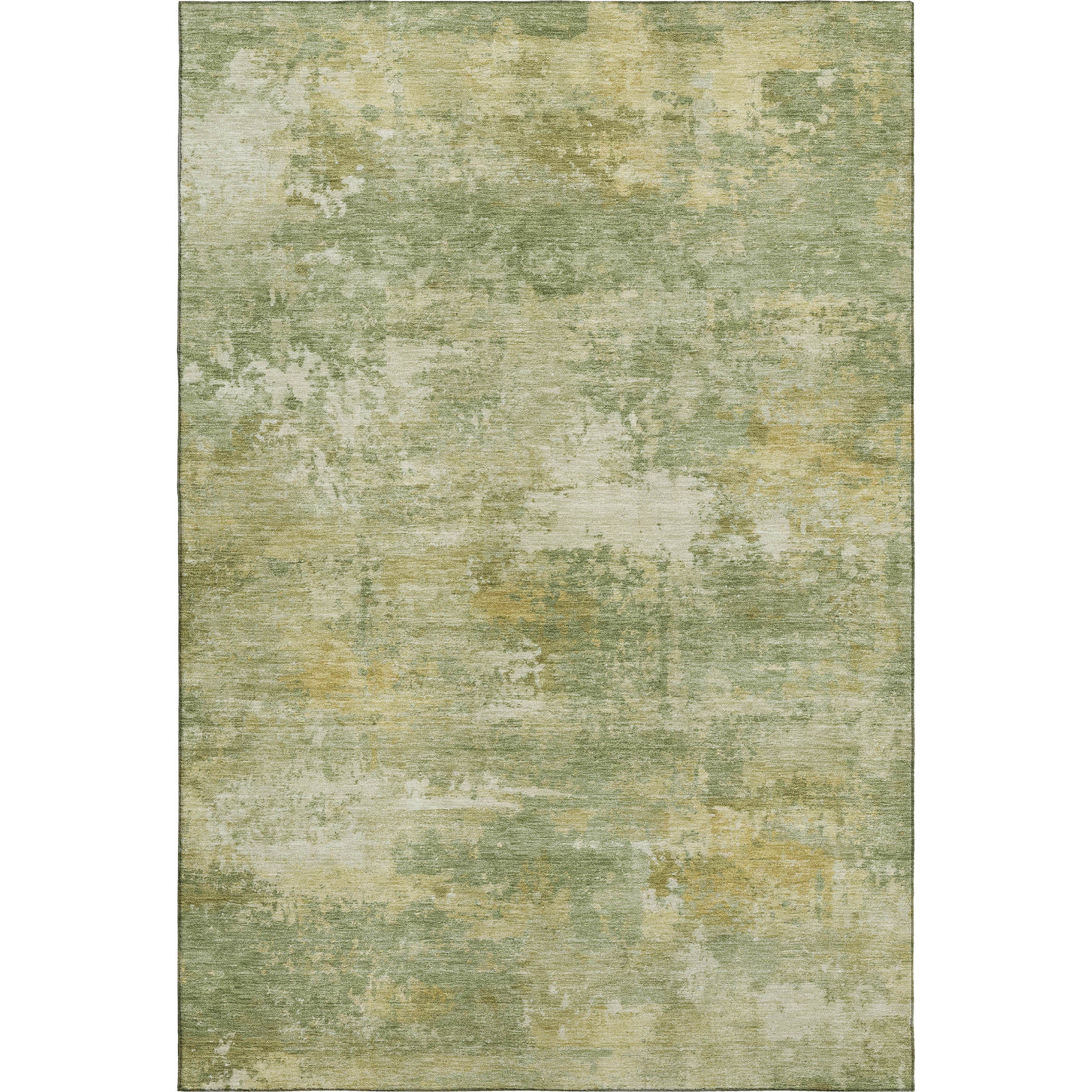 Bangkok Machine Washable Transitional Sage Green Rug 3' x 5' #shape_Rectangle