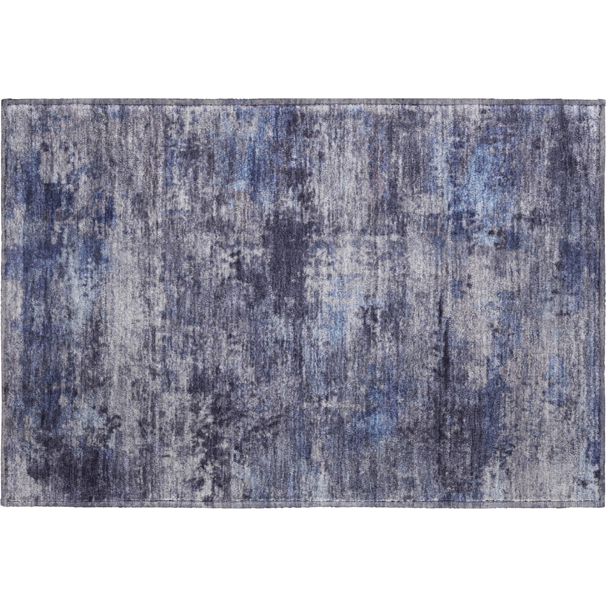 Chiang Mai Machine Washable Transitional Blue Rug 1'8" x 2'6" #shape_Rectangle
