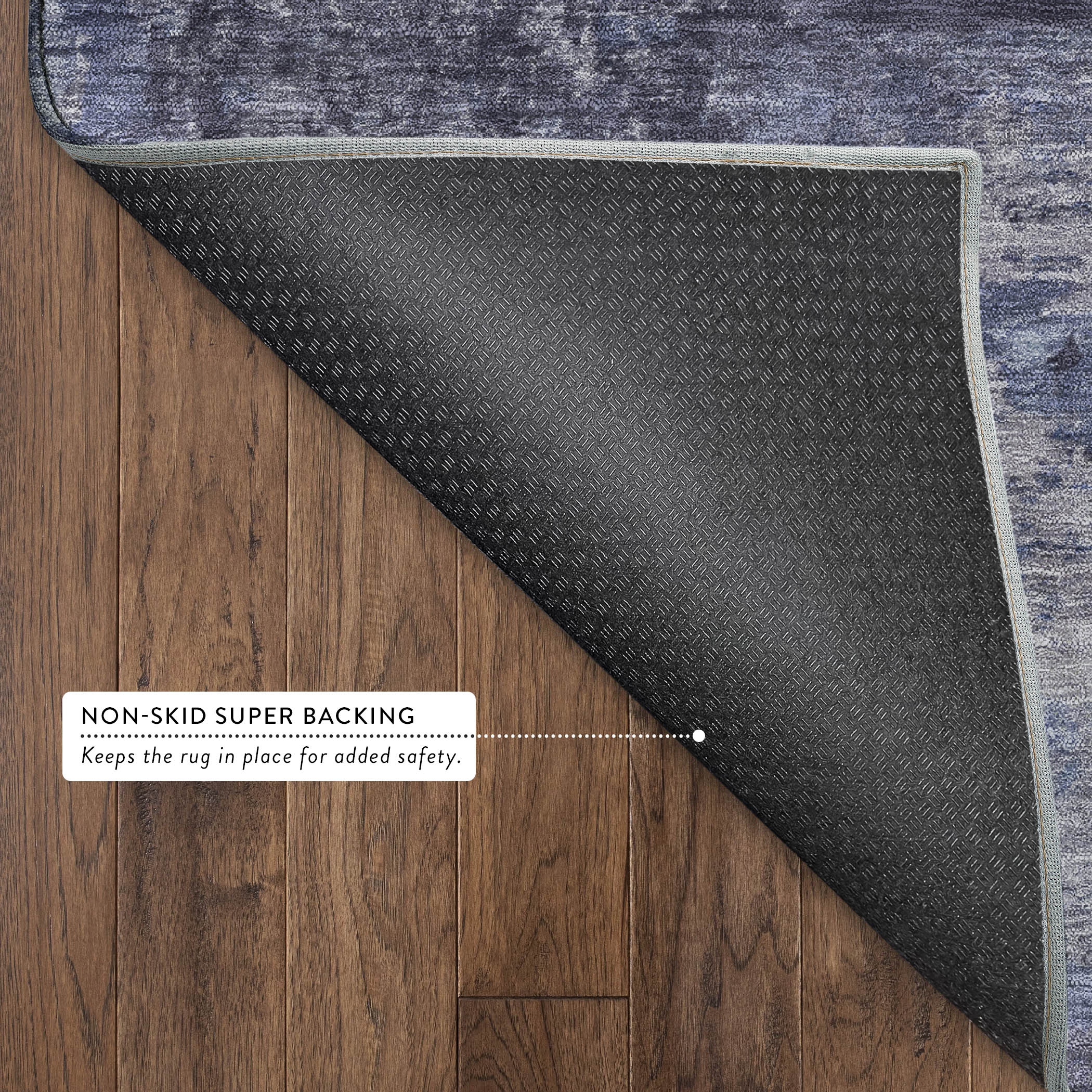 Chiang Mai Machine Washable Transitional Blue Rug 1'8" x 2'6" #shape_Rectangle