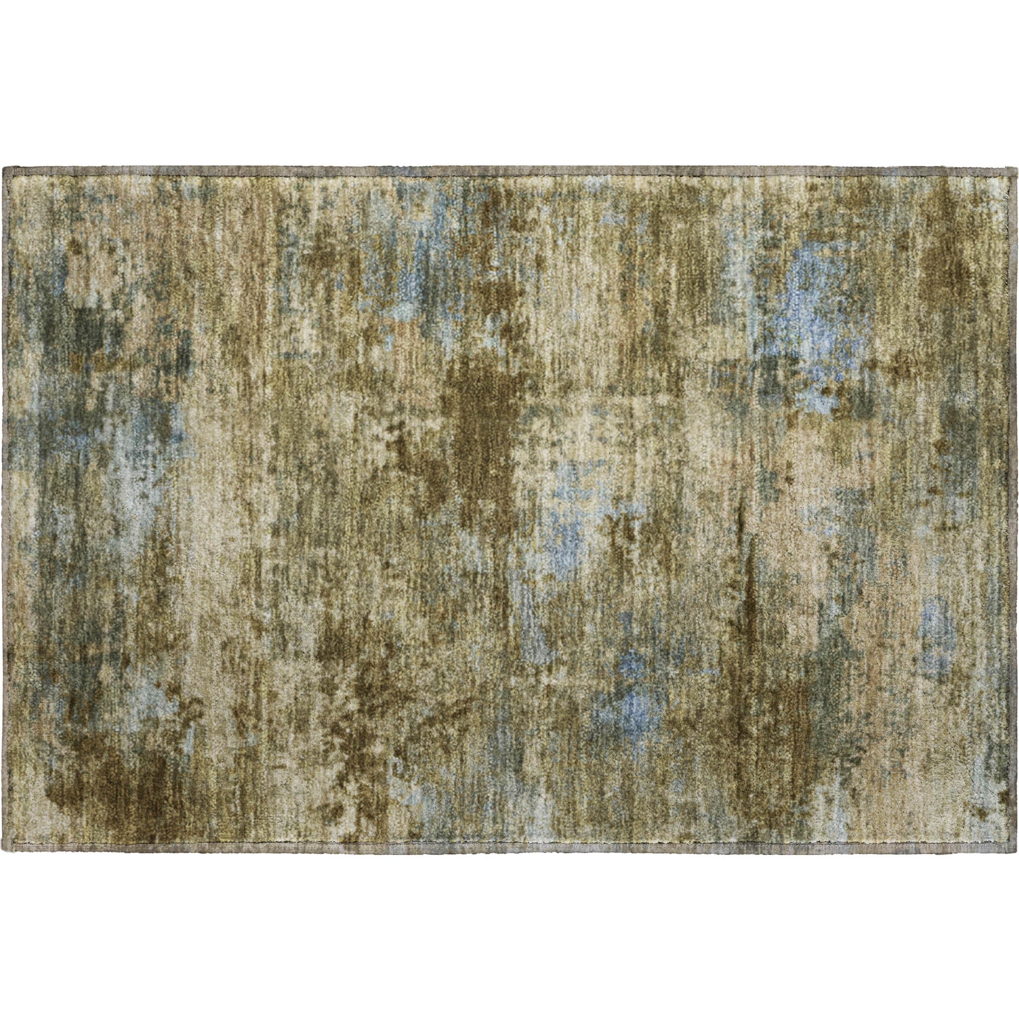 Chiang Mai Machine Washable Transitional Brown Rug 1'8" x 2'6" #shape_Rectangle