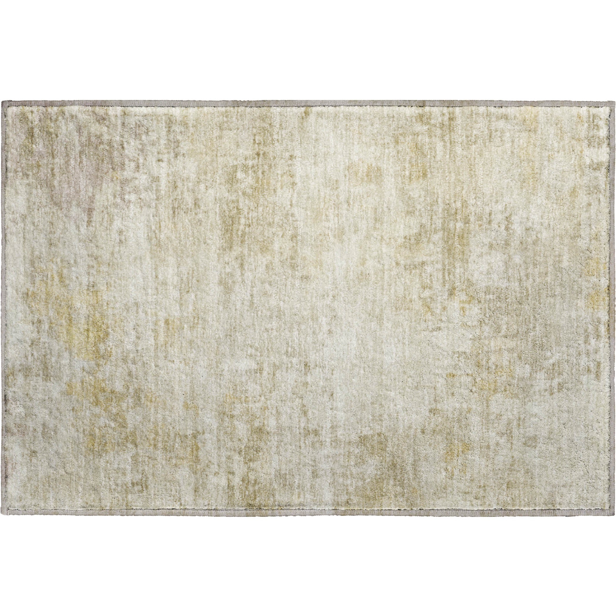 Bogota Machine Washable Traditional Putty Ivory Rug 1'8" x 2'6" #shape_Rectangle