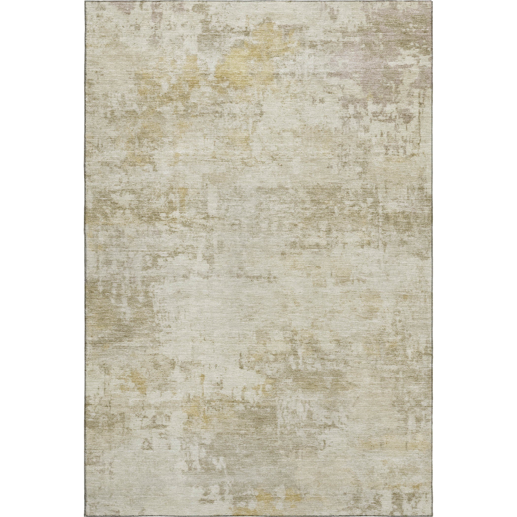 Bogota Machine Washable Traditional Putty Ivory Rug 3' x 5' #shape_Rectangle
