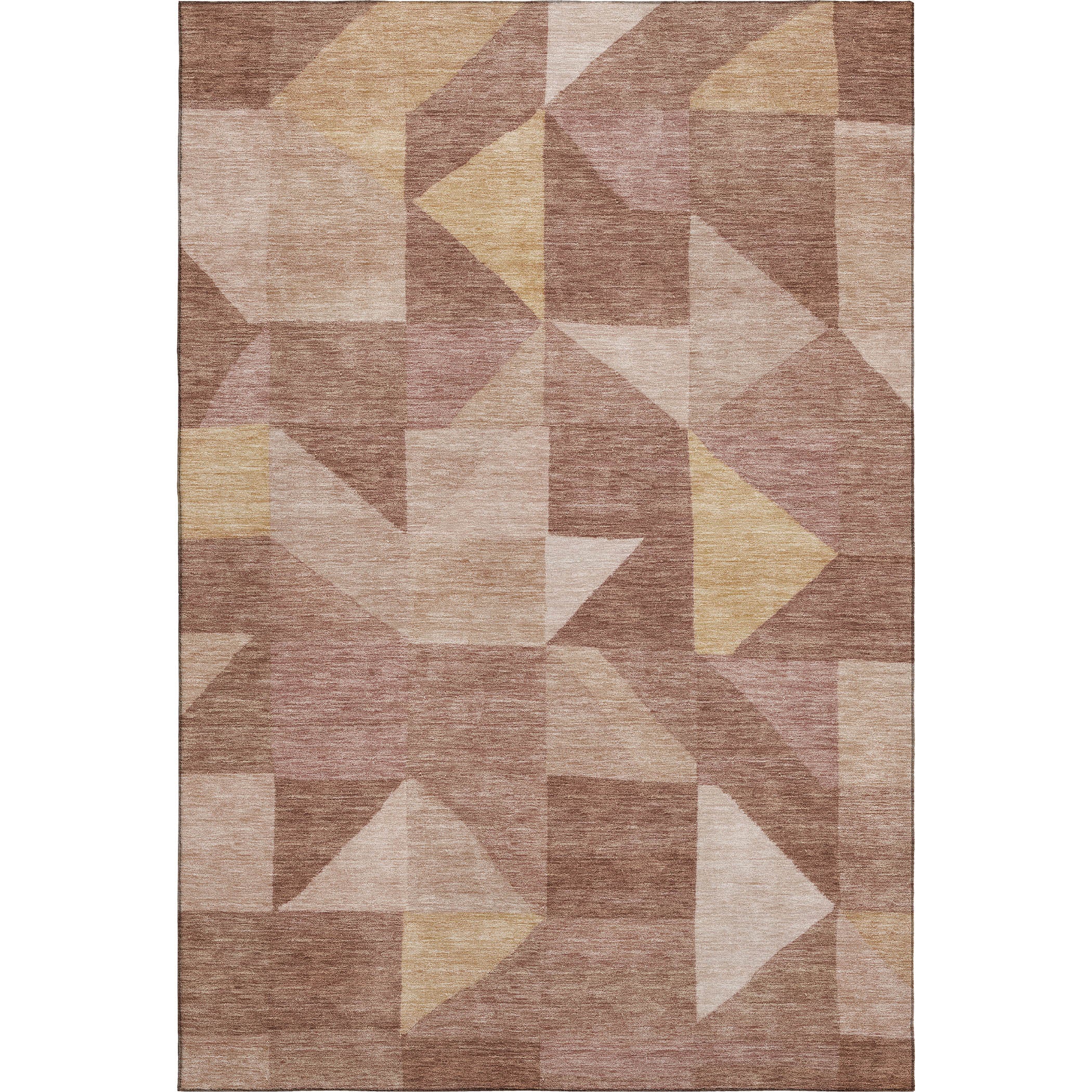 Kathmandu Machine Washable Transitional Blush Pink Rug 3' x 5' #shape_Rectangle