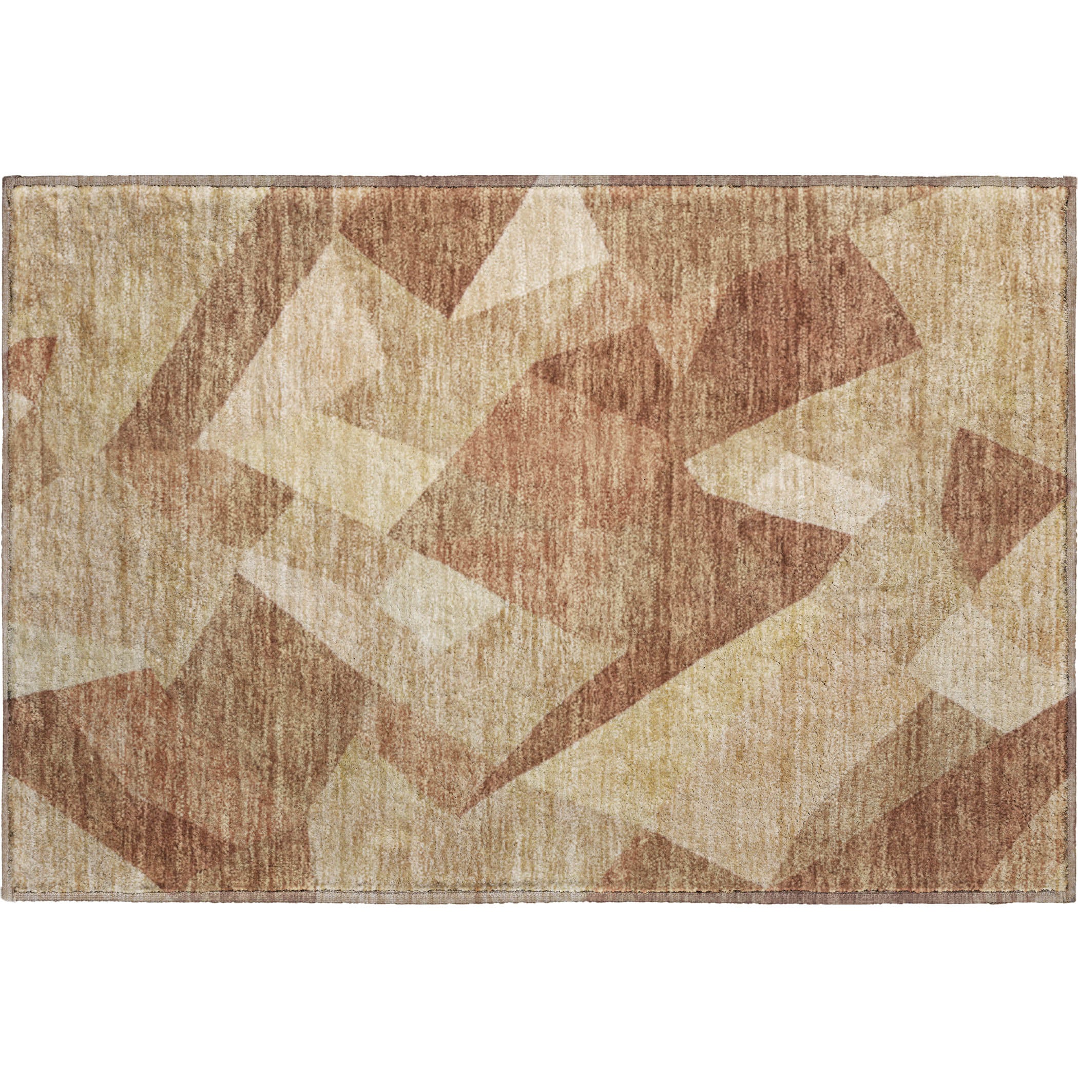 Lisbon Machine Washable Transitional Paprika Orange Rug 1'8" x 2'6" #shape_Rectangle