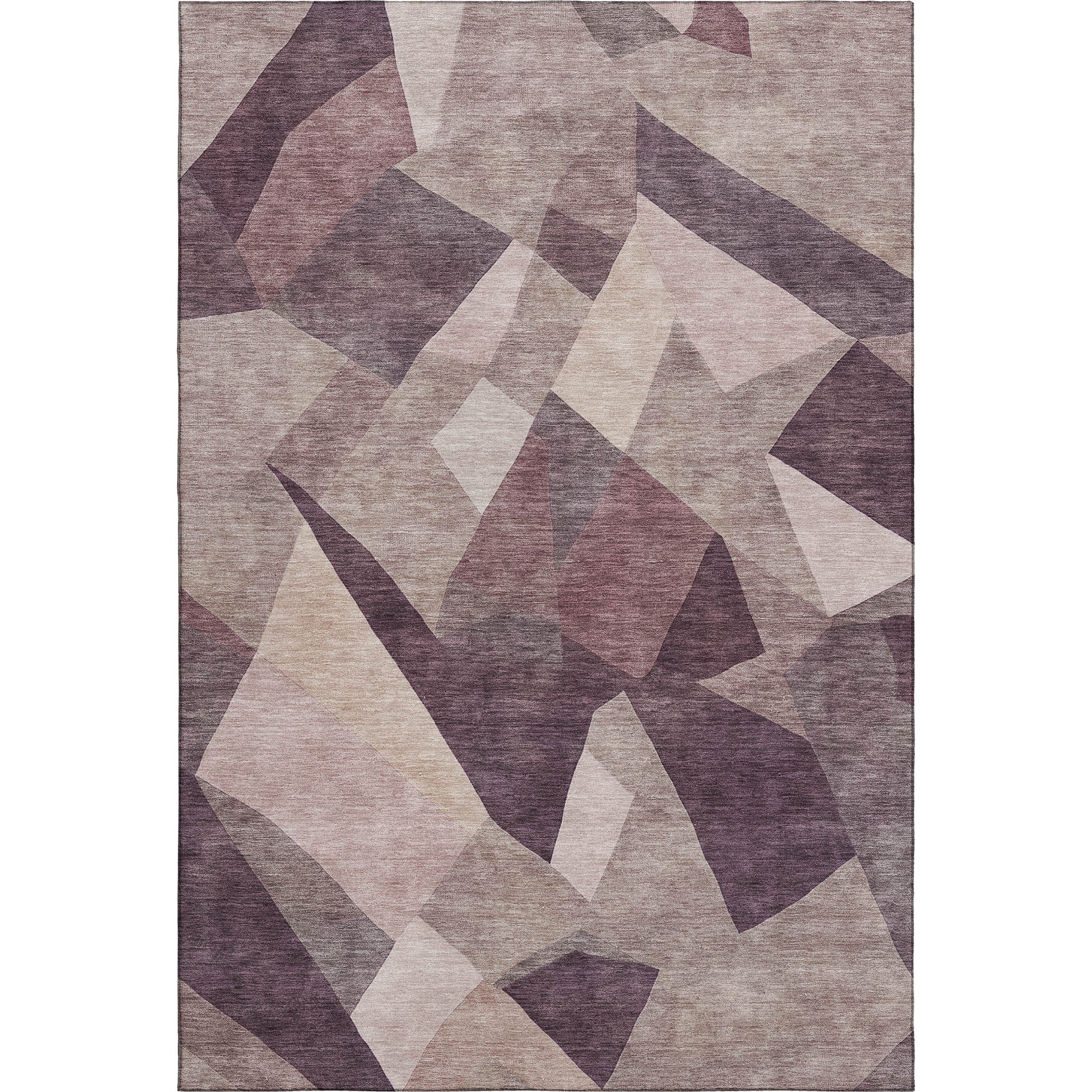 Lisbon Machine Washable Transitional Plum Purple Rug 3' x 5' #shape_Rectangle