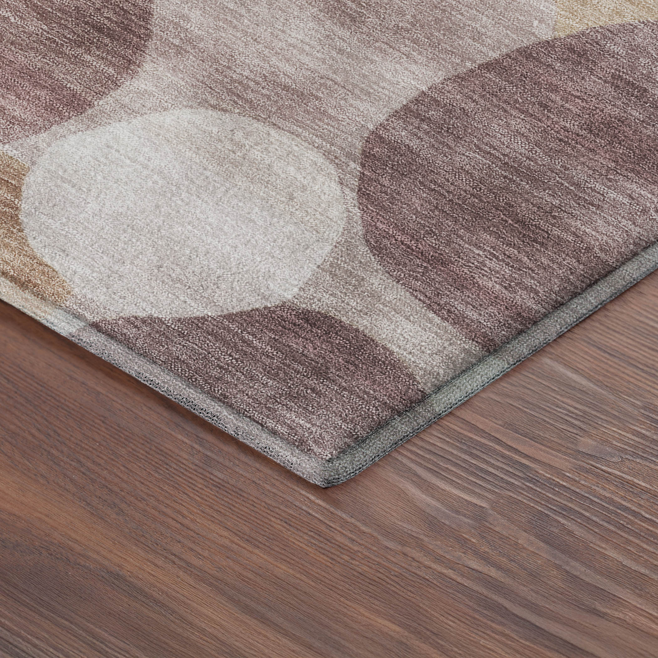 Baku Machine Washable Transitional Blush Pink Rug 1'8" x 2'6" #shape_Rectangle