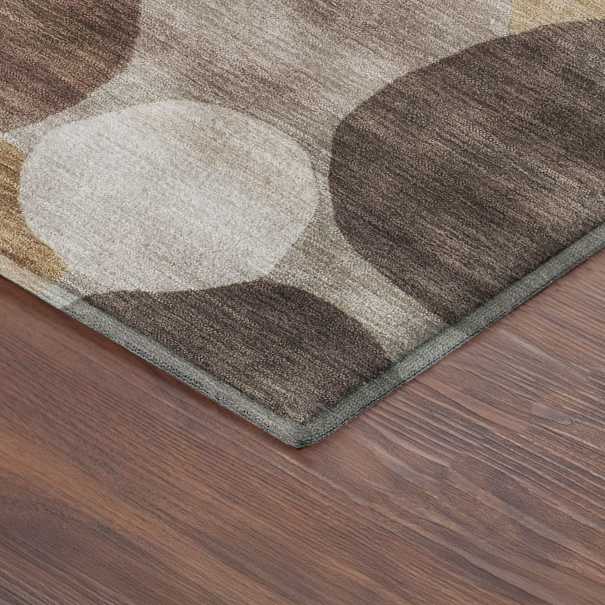 Baku Machine Washable Transitional Brown Rug 1'8" x 2'6" #shape_Rectangle