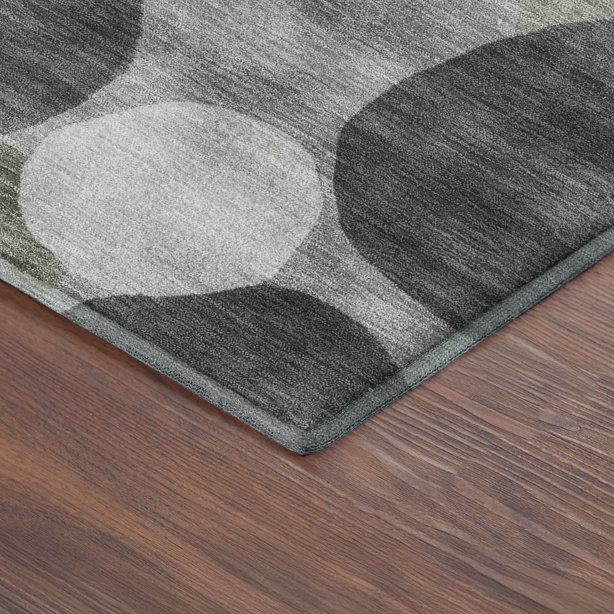 Baku Machine Washable Transitional Gray Rug 1'8" x 2'6" #shape_Rectangle