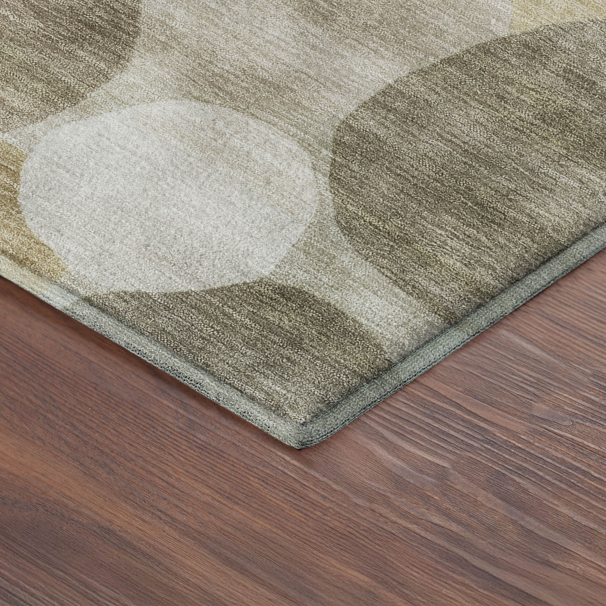 Baku Machine Washable Transitional Khaki Brown Rug 1'8" x 2'6" #shape_Rectangle