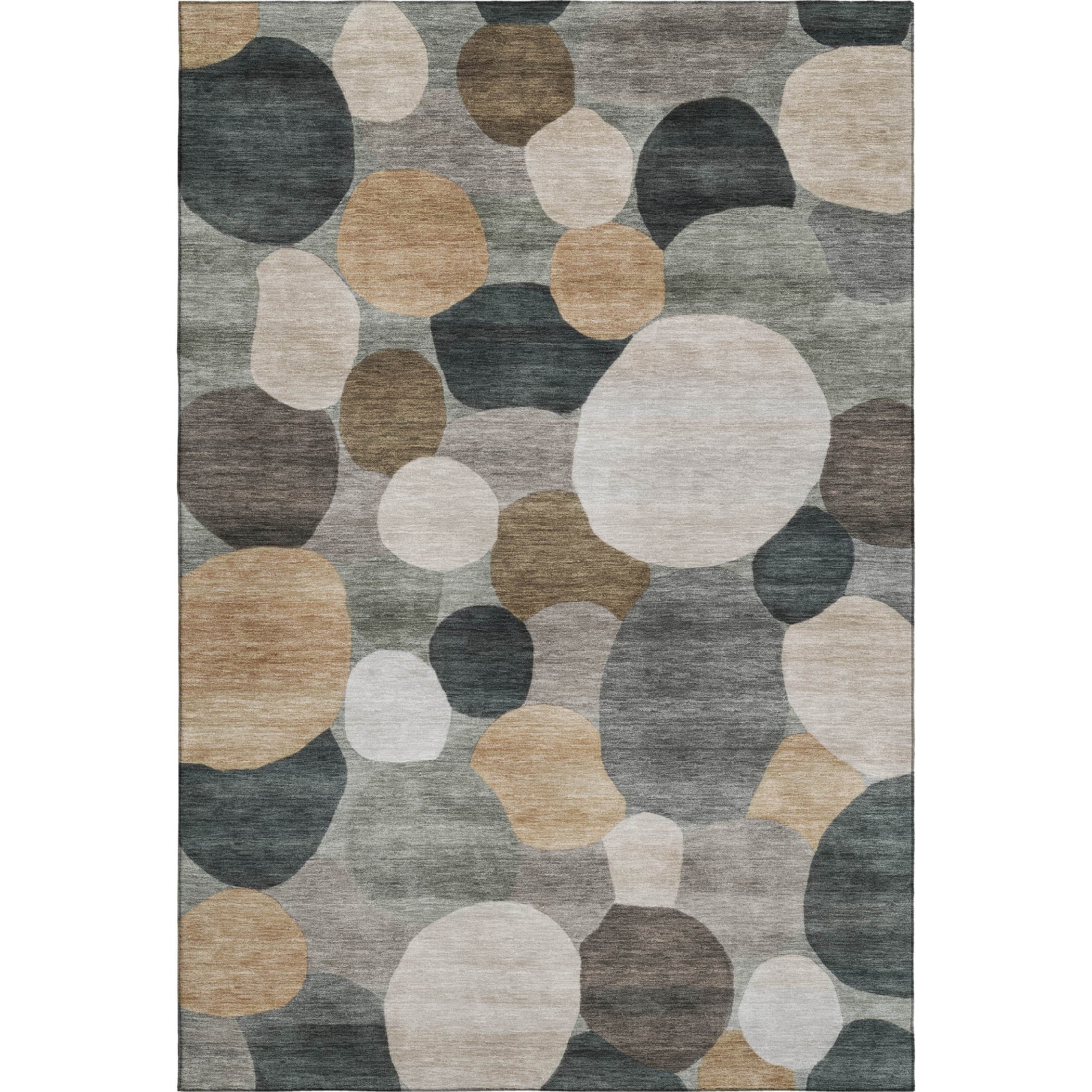 Baku Machine Washable Transitional Taupe Brown Rug 3' x 5' #shape_Rectangle