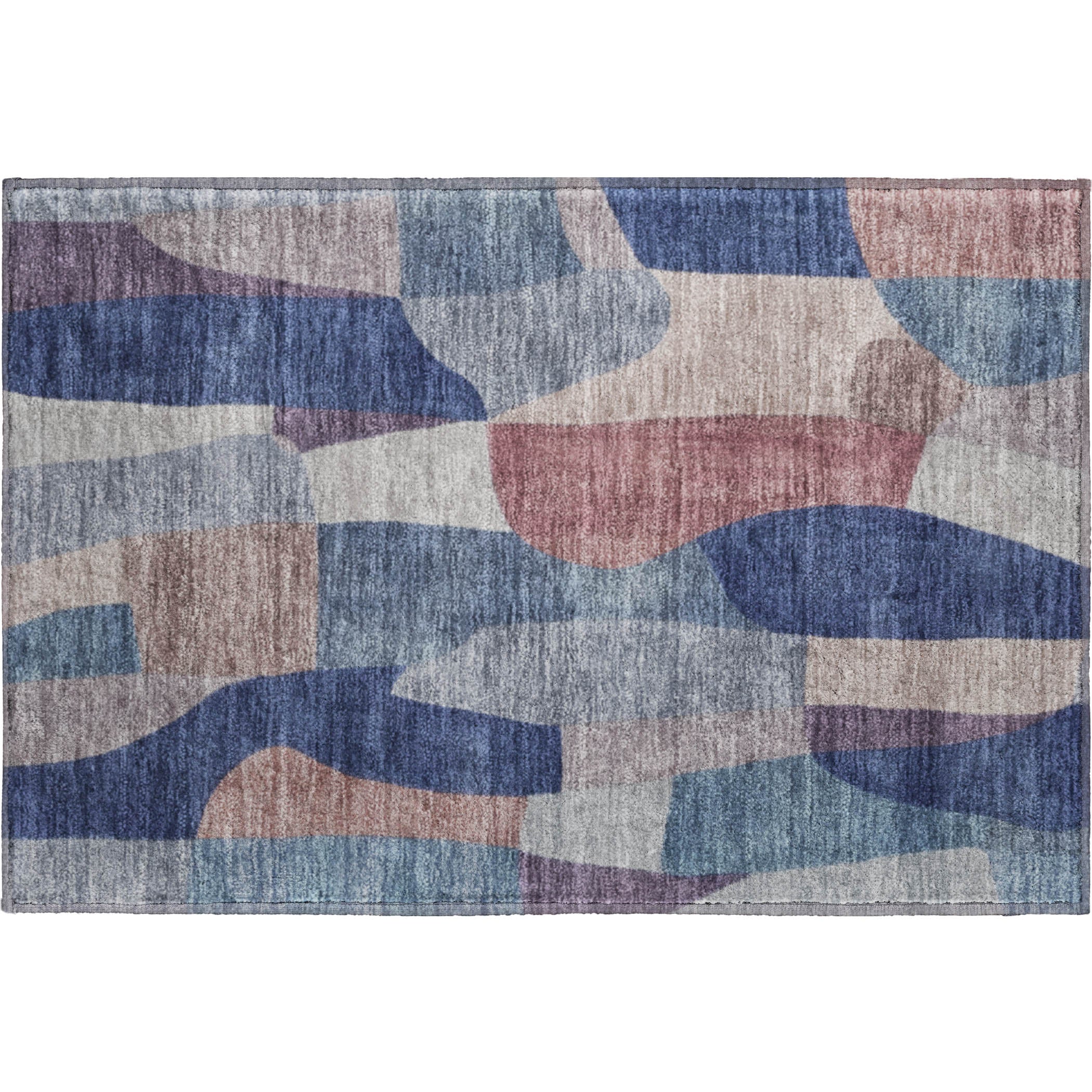Cusco Machine Washable Transitional Blue Rug 1'8" x 2'6" #shape_Rectangle