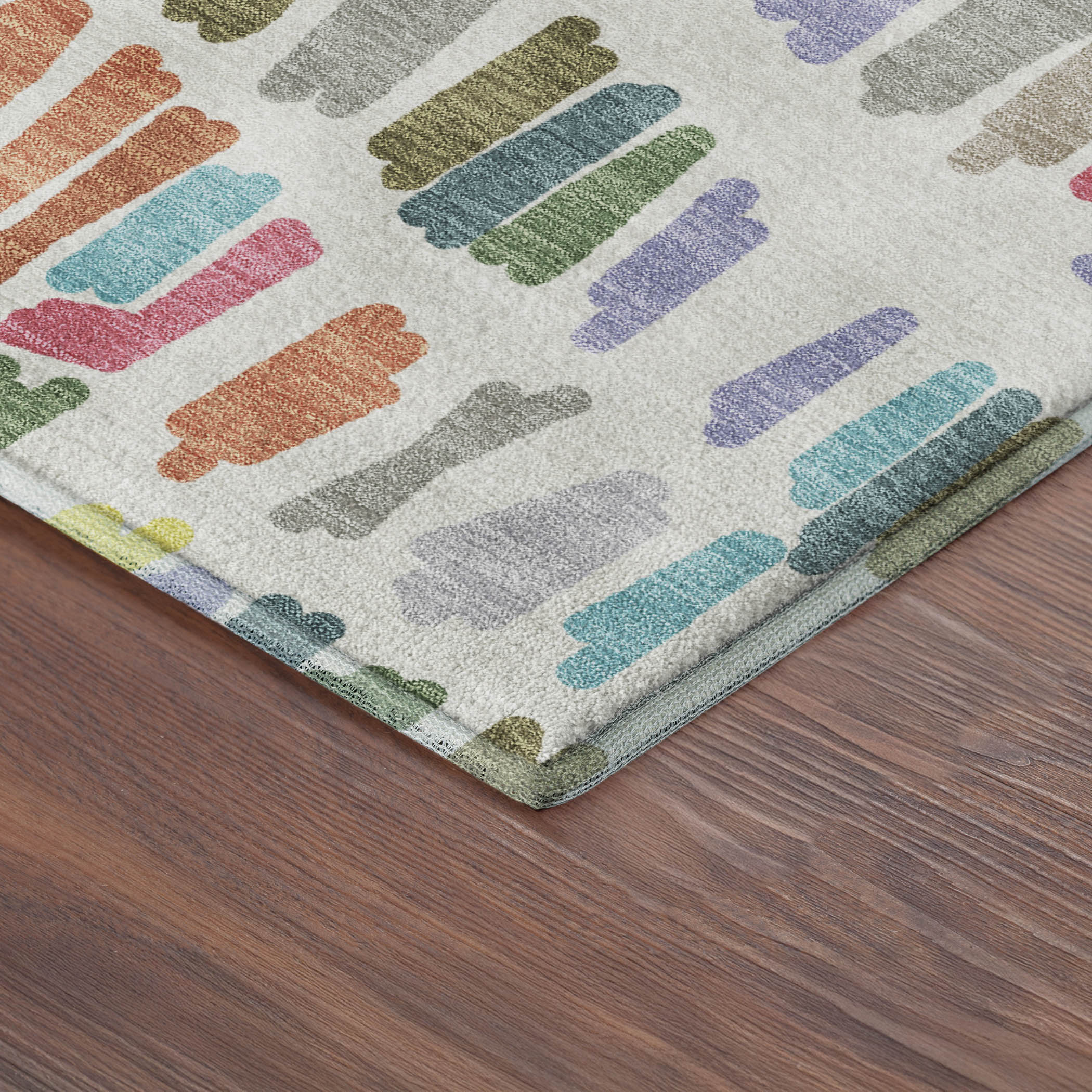 Oaxaca Machine Washable Transitional Ivory Rug 1'8" x 2'6" #shape_Rectangle