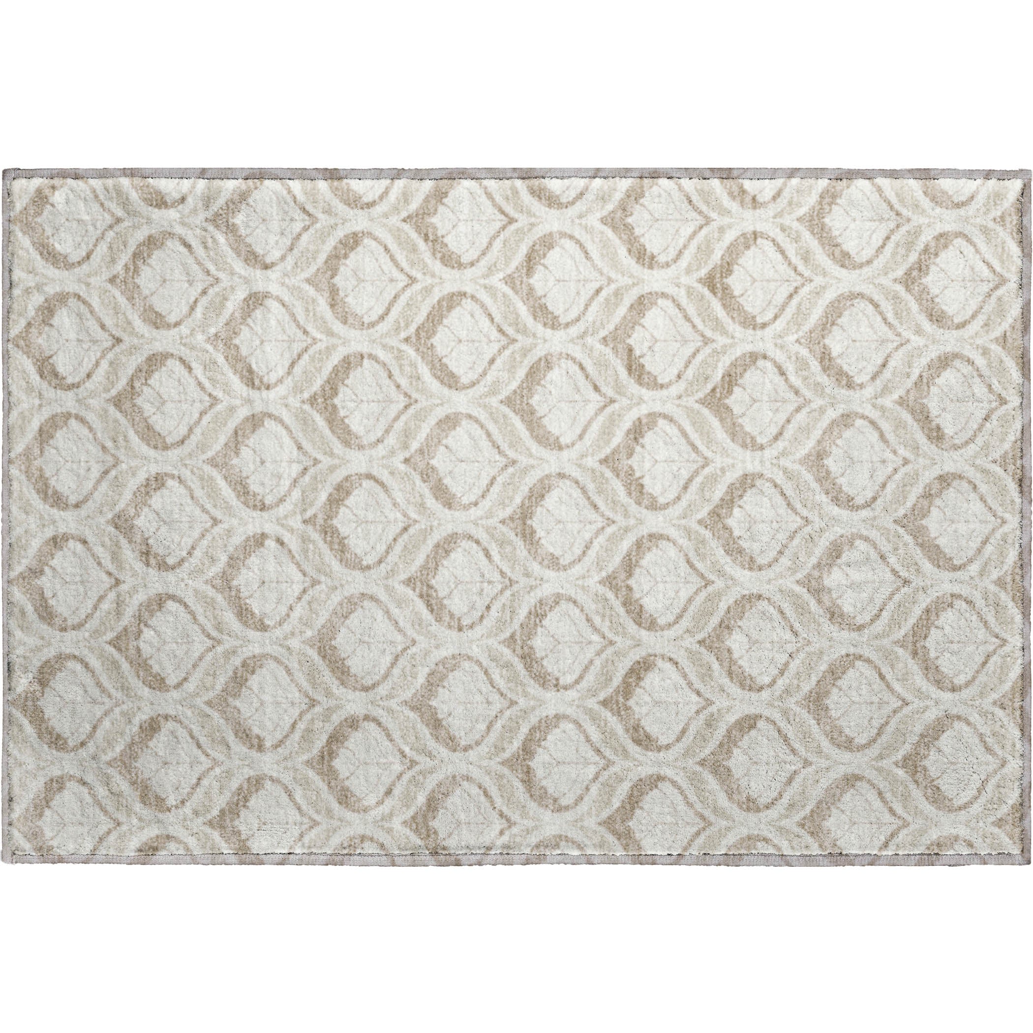 Bergen Machine Washable Transitional Beige Brown Rug 1'8" x 2'6" #shape_Rectangle