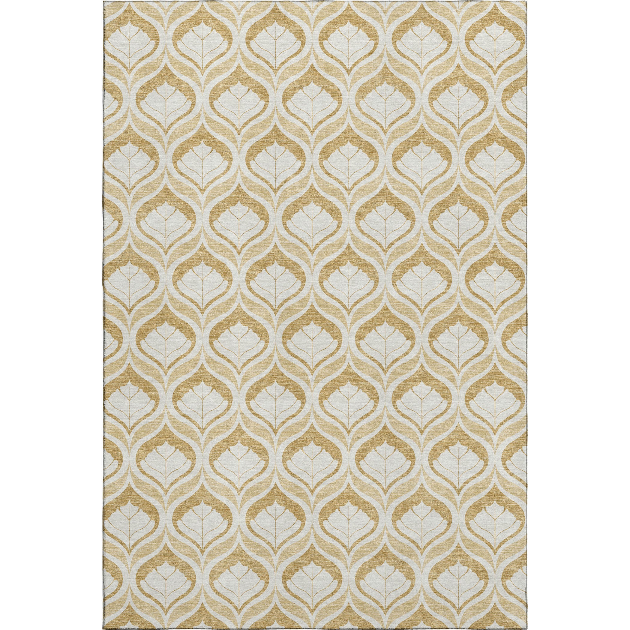 Bergen Machine Washable Transitional Gold Rug 3' x 5' #shape_Rectangle