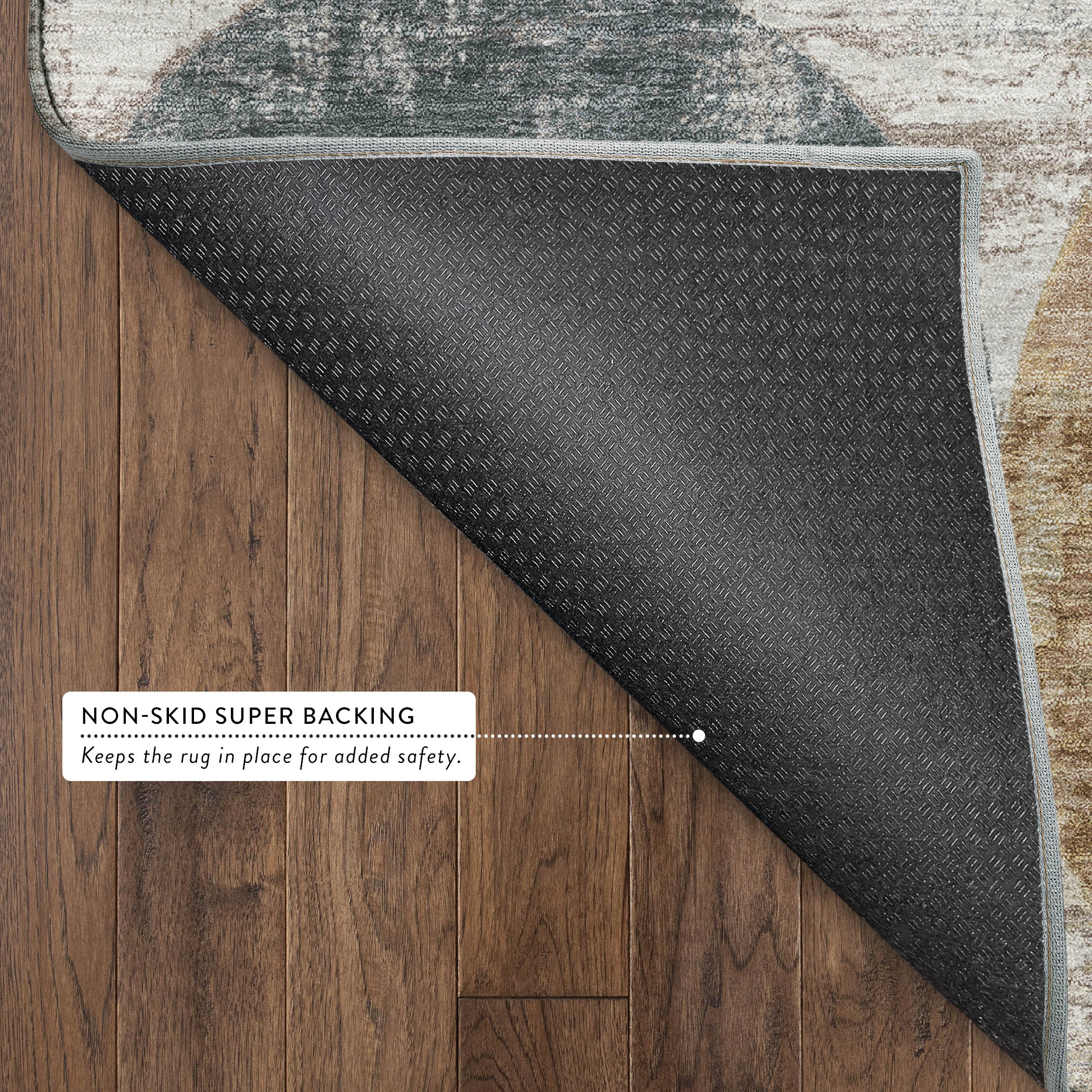 Sintra Machine Washable Transitional Khaki Brown Rug 1'8" x 2'6" #shape_Rectangle