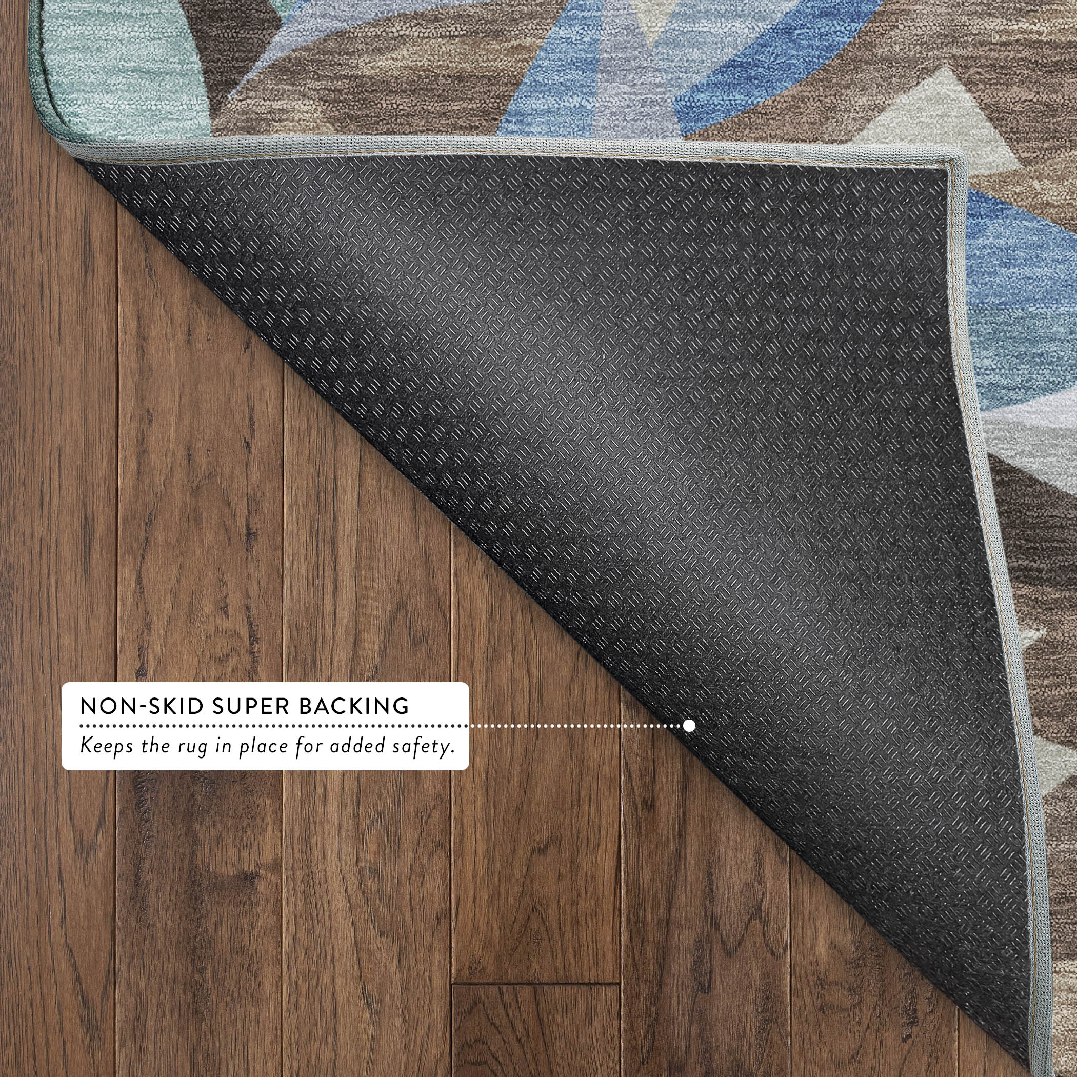 Tallinn Machine Washable Transitional Brown Rug 1'8" x 2'6" #shape_Rectangle