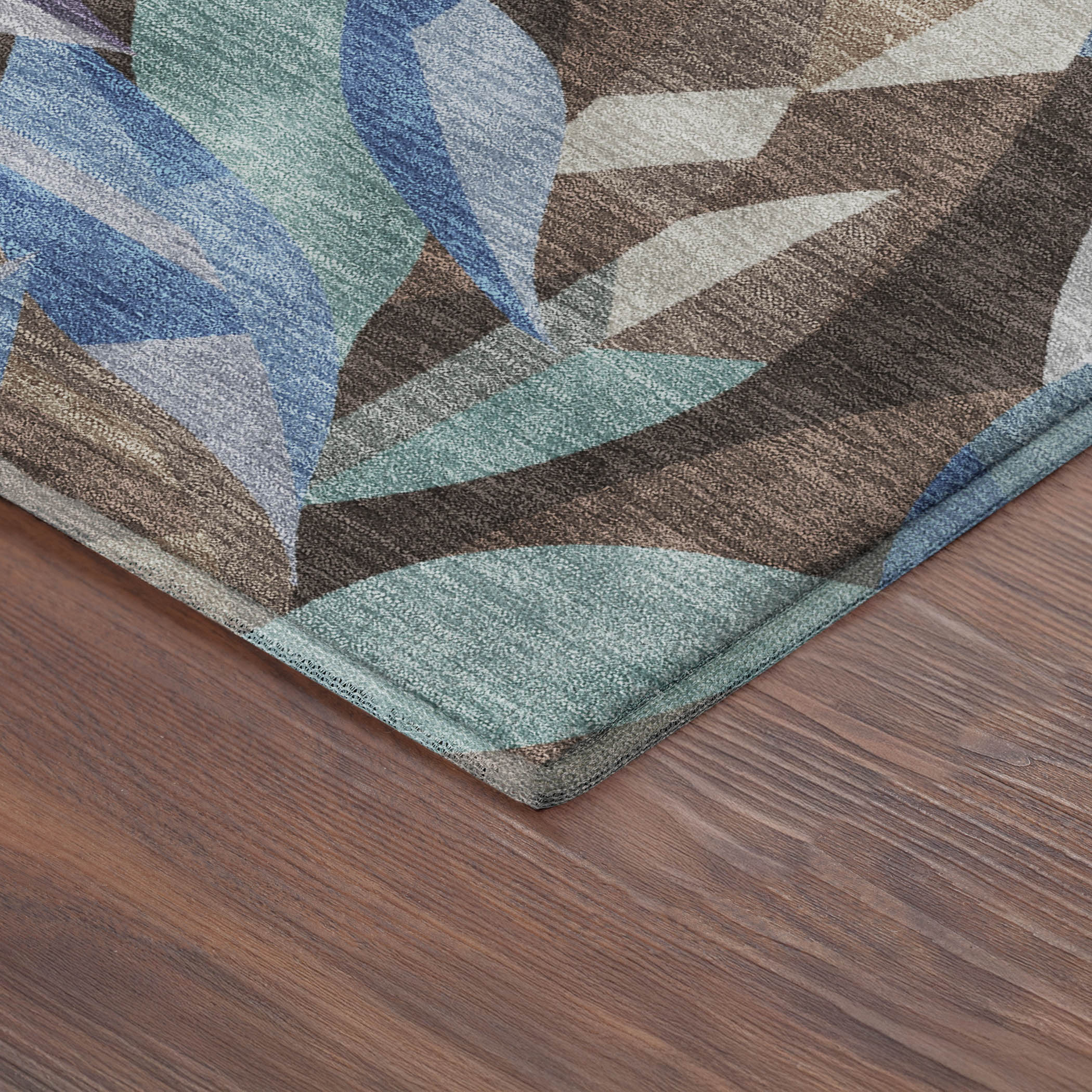 Tallinn Machine Washable Transitional Brown Rug 1'8" x 2'6" #shape_Rectangle