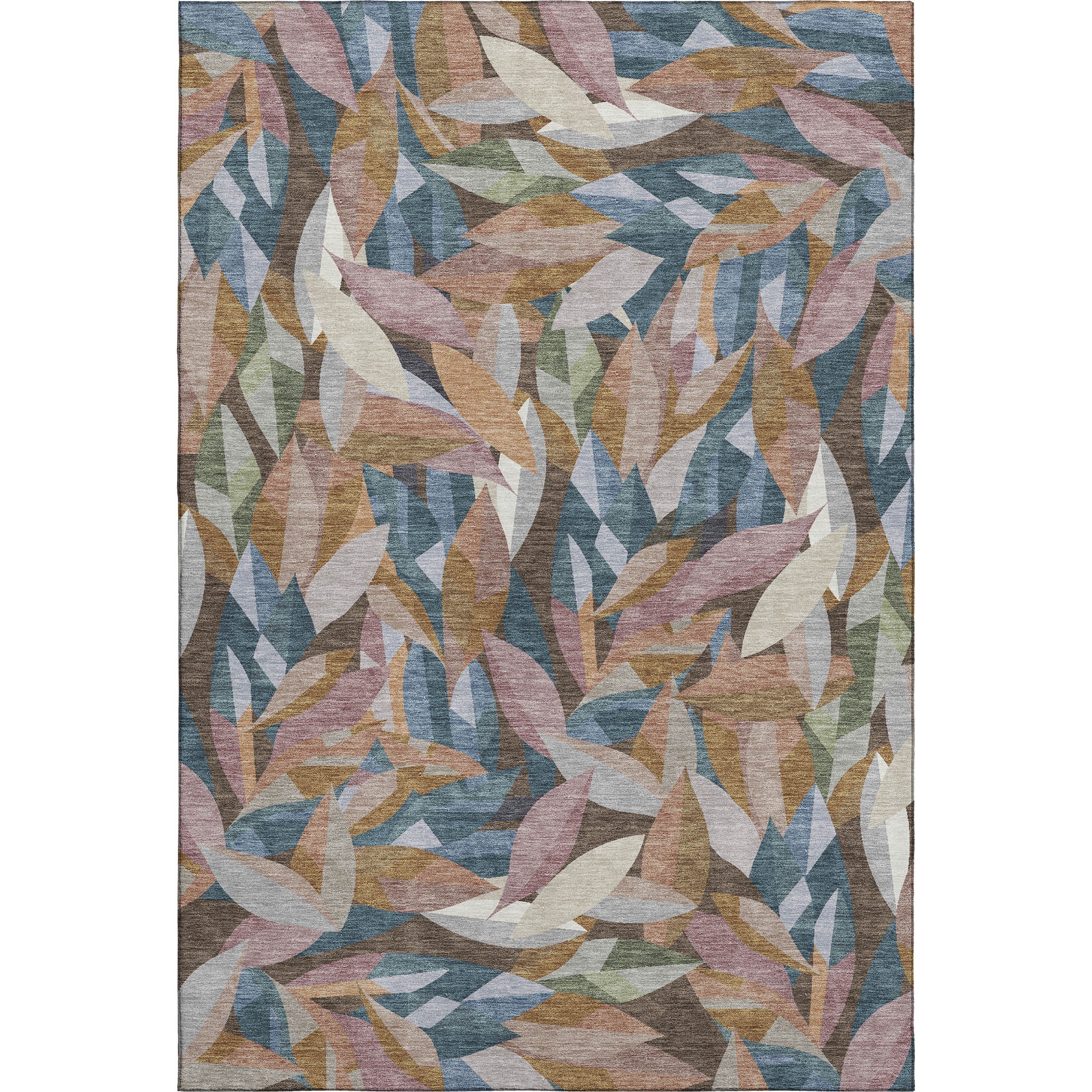 Tallinn Machine Washable Transitional Copper Orange Rug 3' x 5' #shape_Rectangle