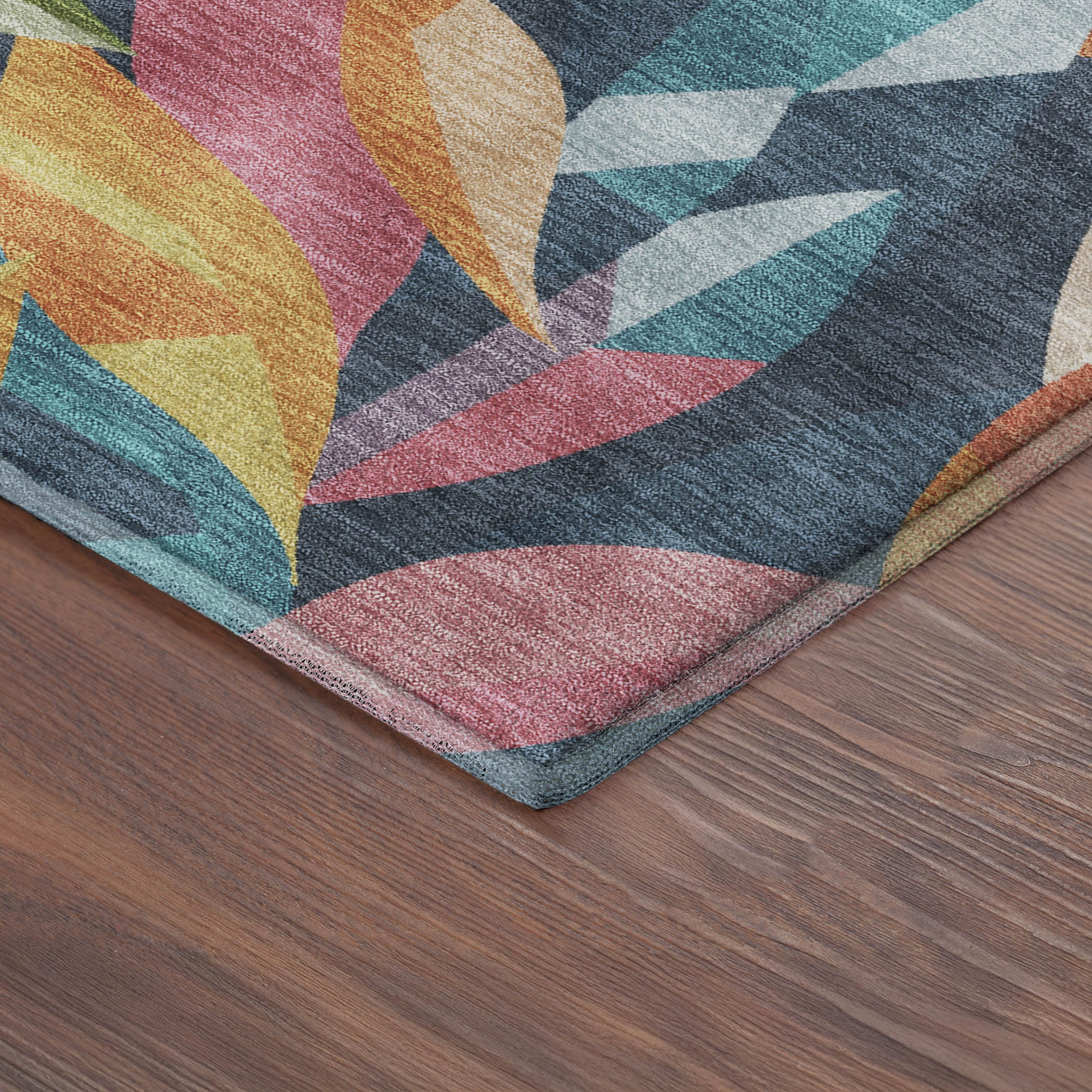 Tallinn Machine Washable Transitional Navy Blue Rug 1'8" x 2'6" #shape_Rectangle