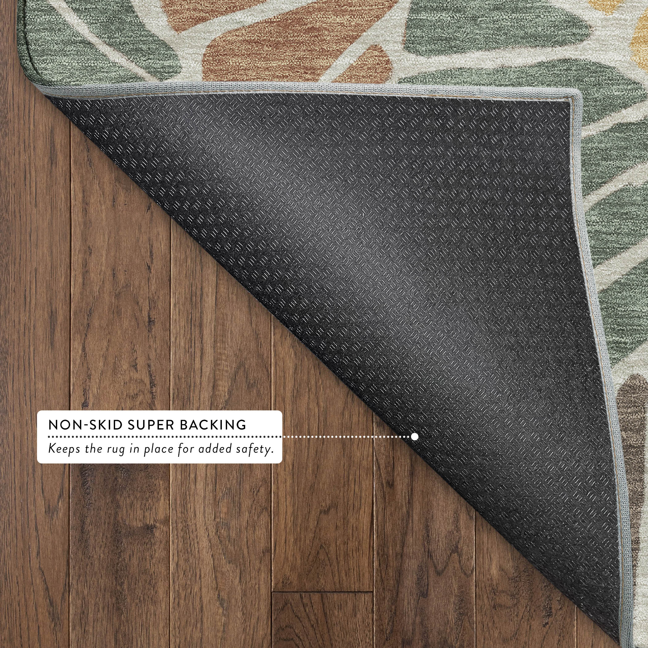 Luang Prabang Machine Washable Transitional Basil Green Rug 1'8" x 2'6" #shape_Rectangle
