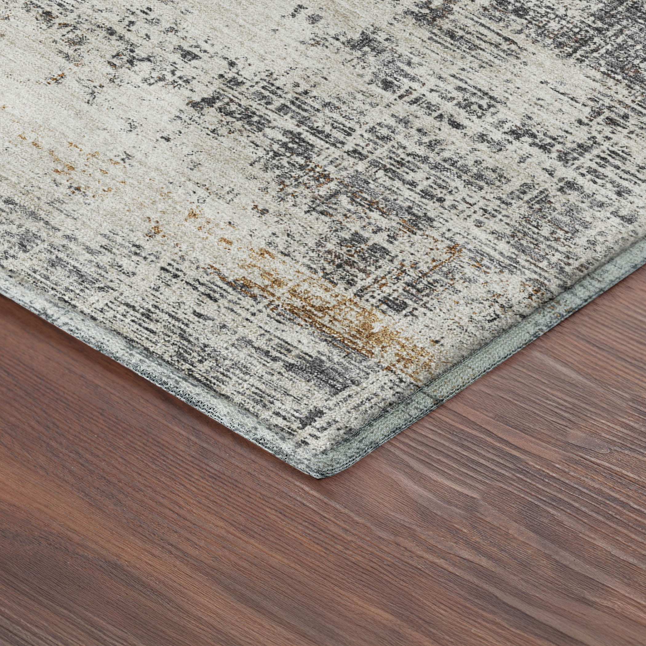 Bruges Machine Washable Traditional Gray Rug 1'8" x 2'6" #shape_Rectangle
