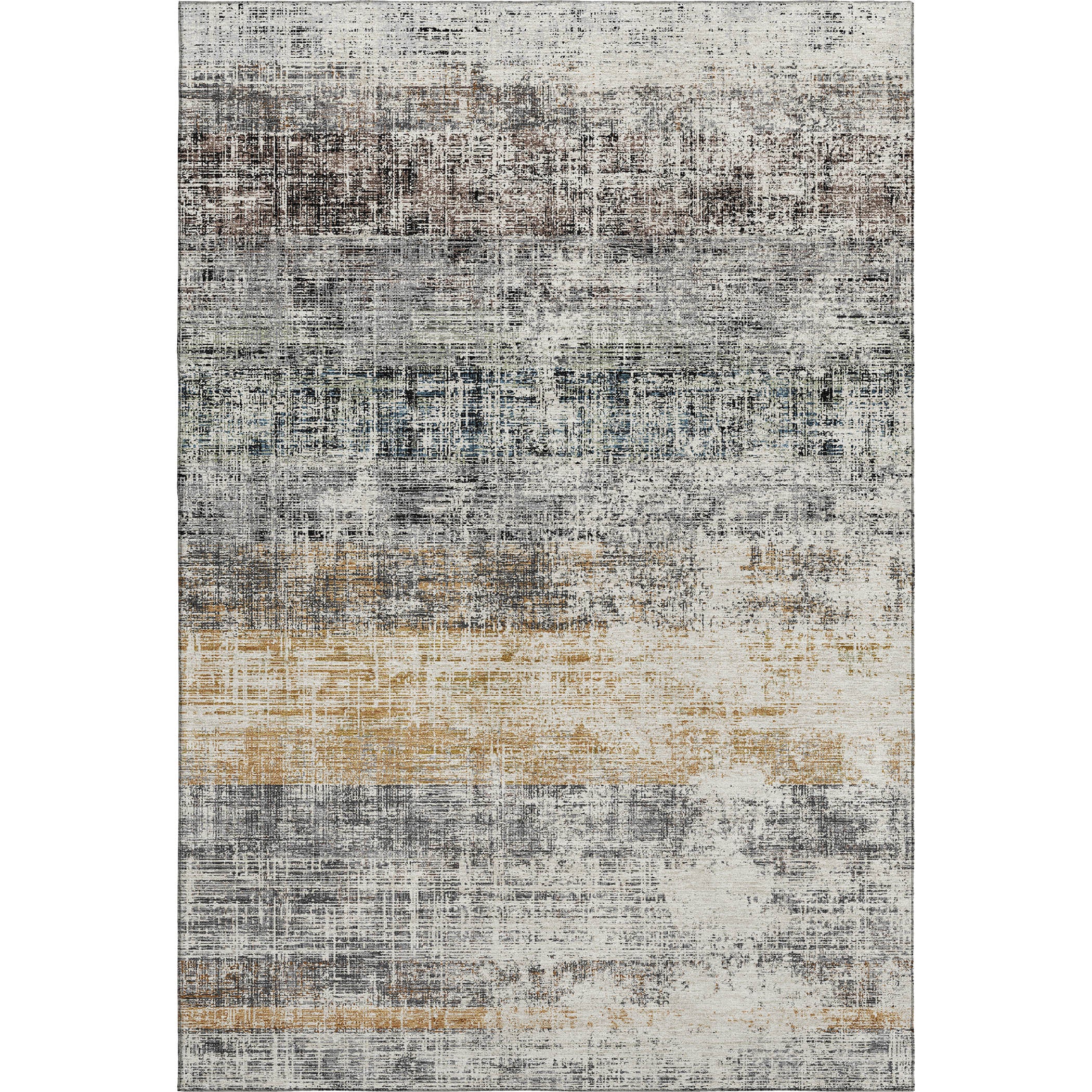 Bruges Machine Washable Traditional Gray Rug 3' x 5' #shape_Rectangle