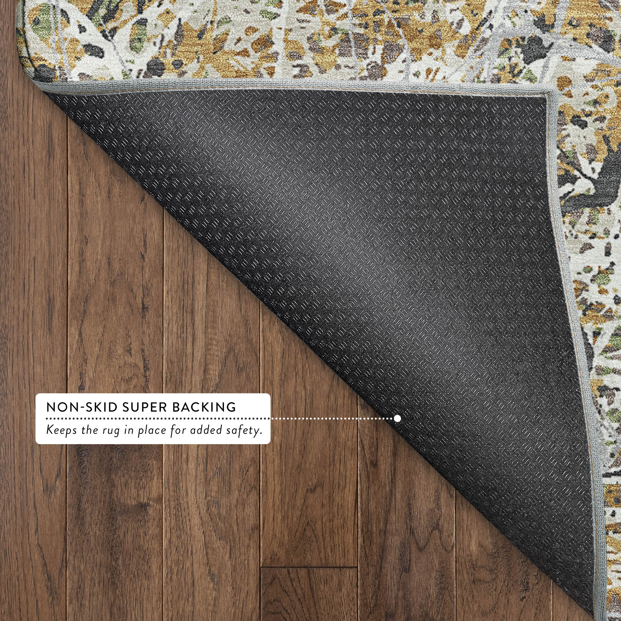 Cusco Machine Washable Traditional Beige Brown Rug 1'8" x 2'6" #shape_Rectangle
