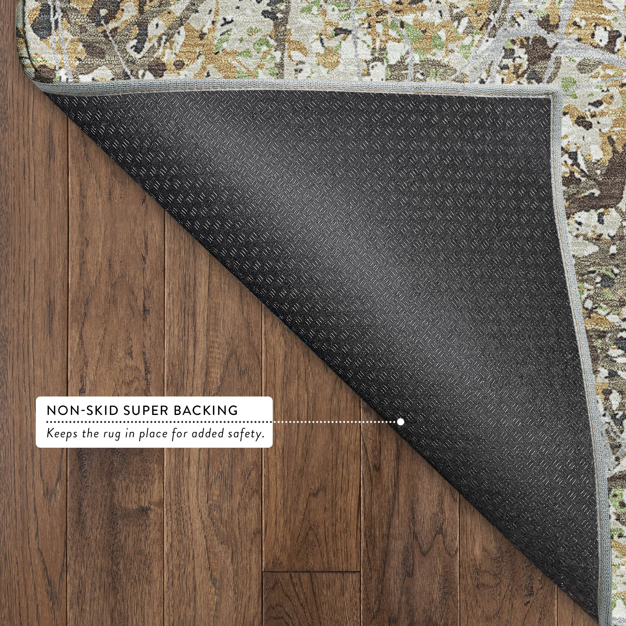 Cusco Machine Washable Traditional Taupe Brown Rug 1'8" x 2'6" #shape_Rectangle
