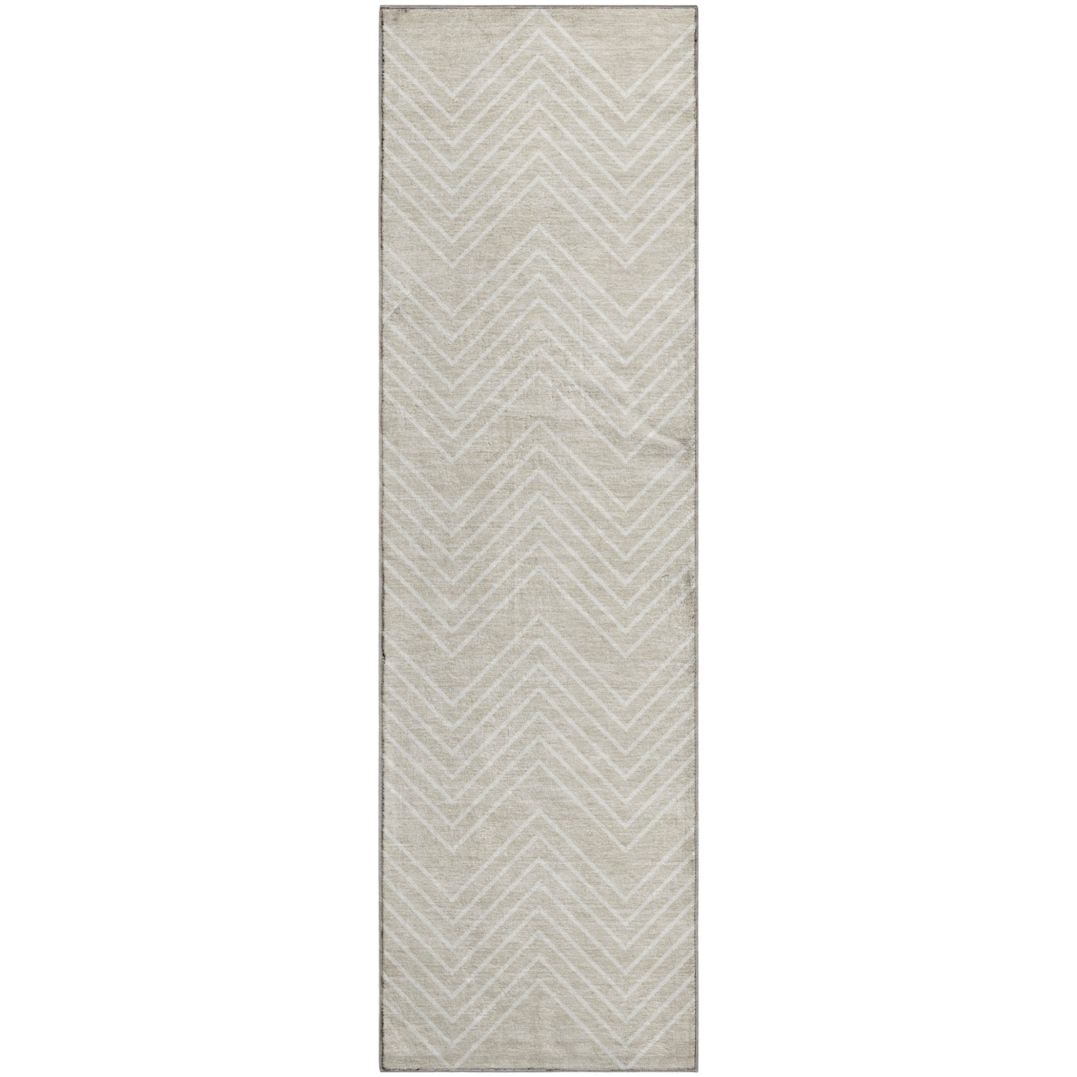 Chiang Mai Machine Washable Traditional Beige Brown Rug 2'3" x 7'6" #shape_Runner