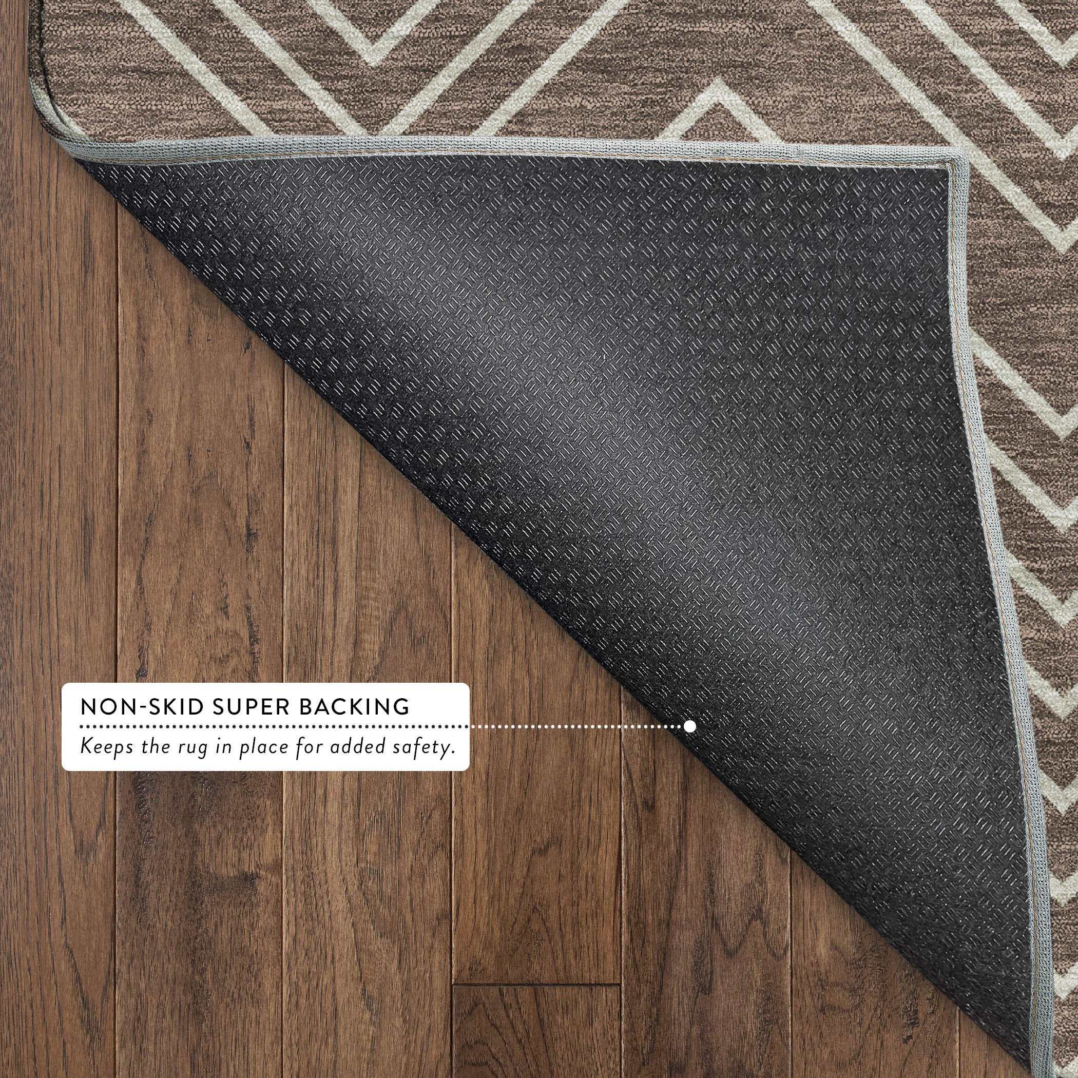 Chiang Mai Machine Washable Traditional Brown Rug 1'8" x 2'6" #shape_Rectangle