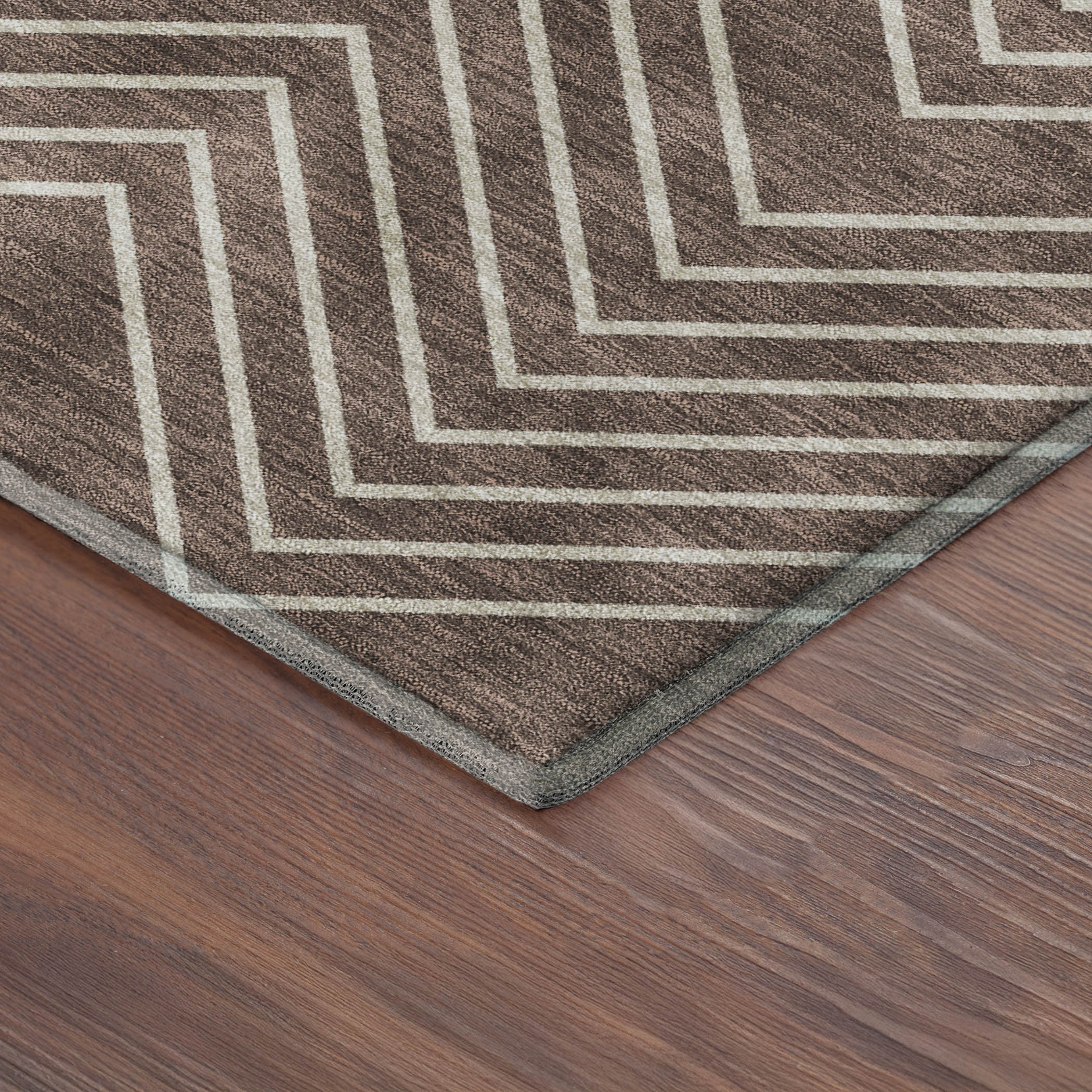 Chiang Mai Machine Washable Traditional Brown Rug 1'8" x 2'6" #shape_Rectangle