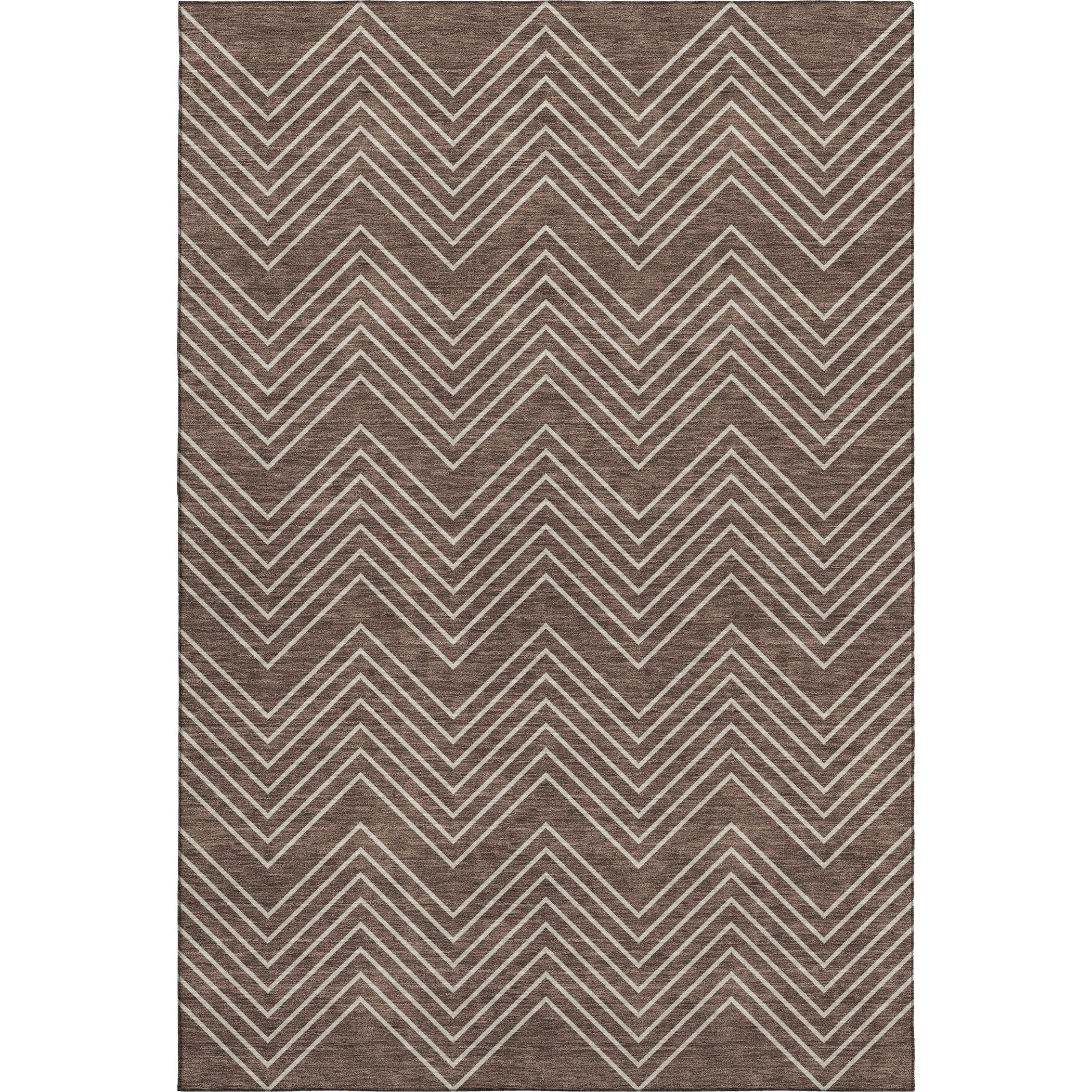 Chiang Mai Machine Washable Traditional Brown Rug 3' x 5' #shape_Rectangle