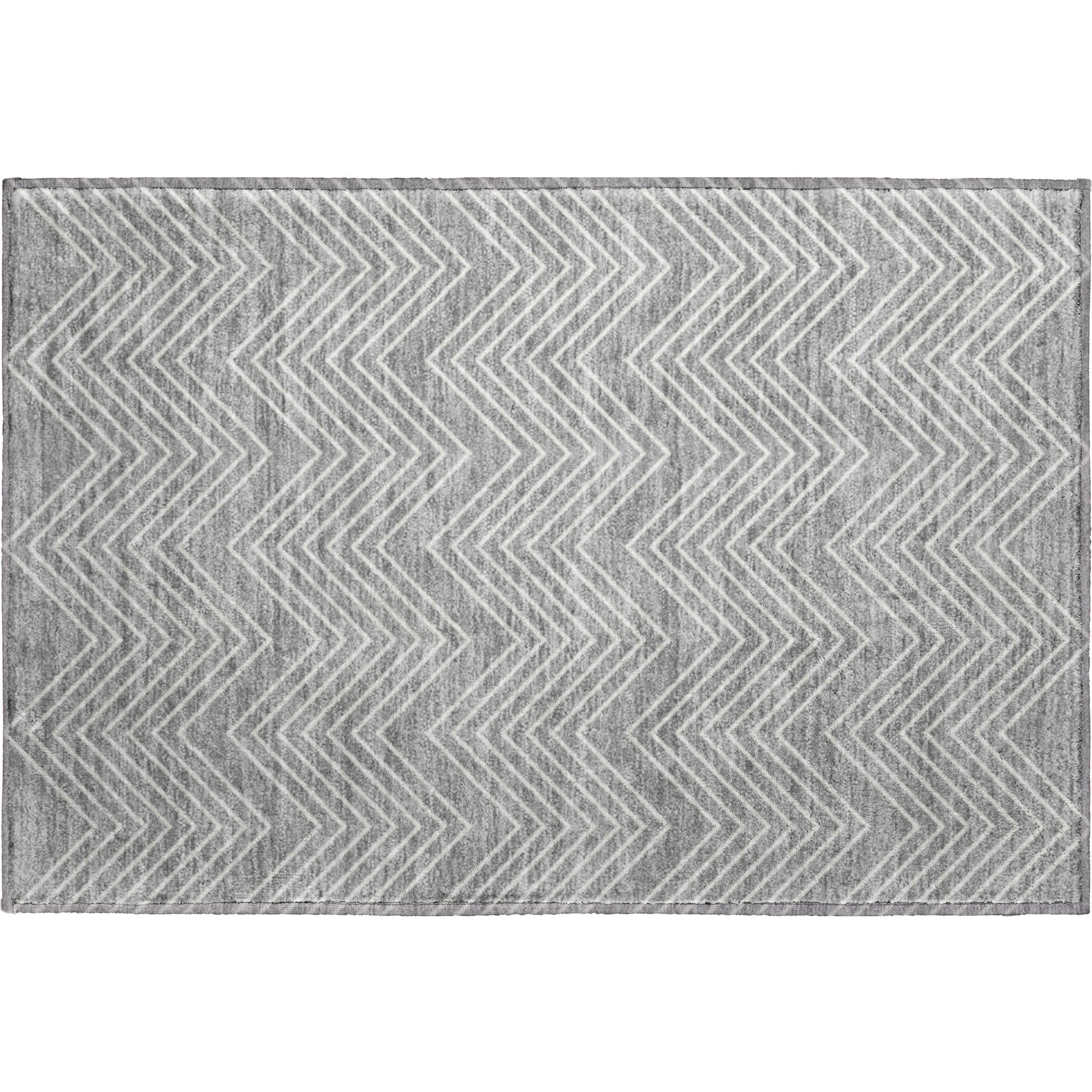 Chiang Mai Machine Washable Transitional Gray Rug 1'8" x 2'6" #shape_Rectangle