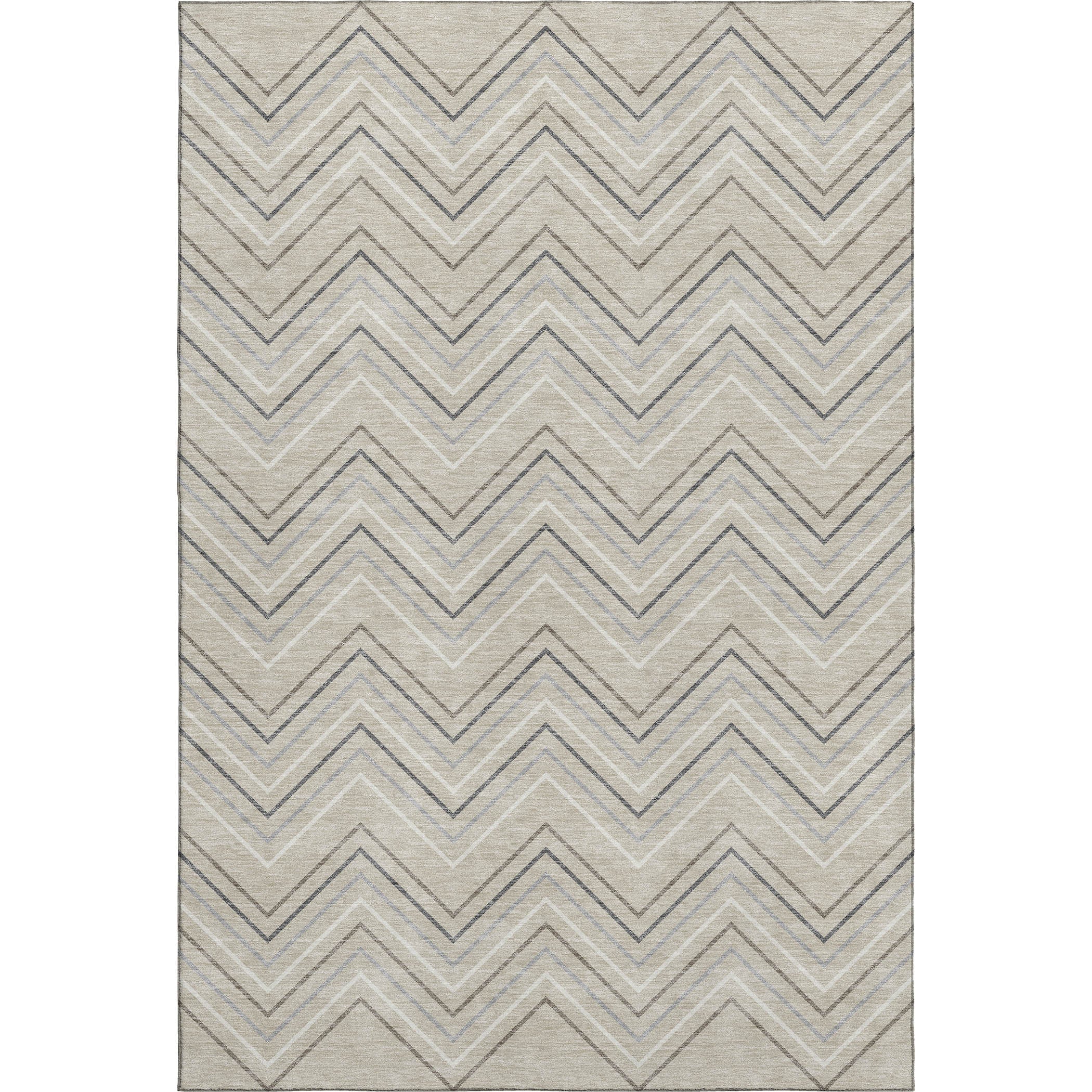 Mostar Machine Washable Transitional Beige Brown Rug 3' x 5' #shape_Rectangle