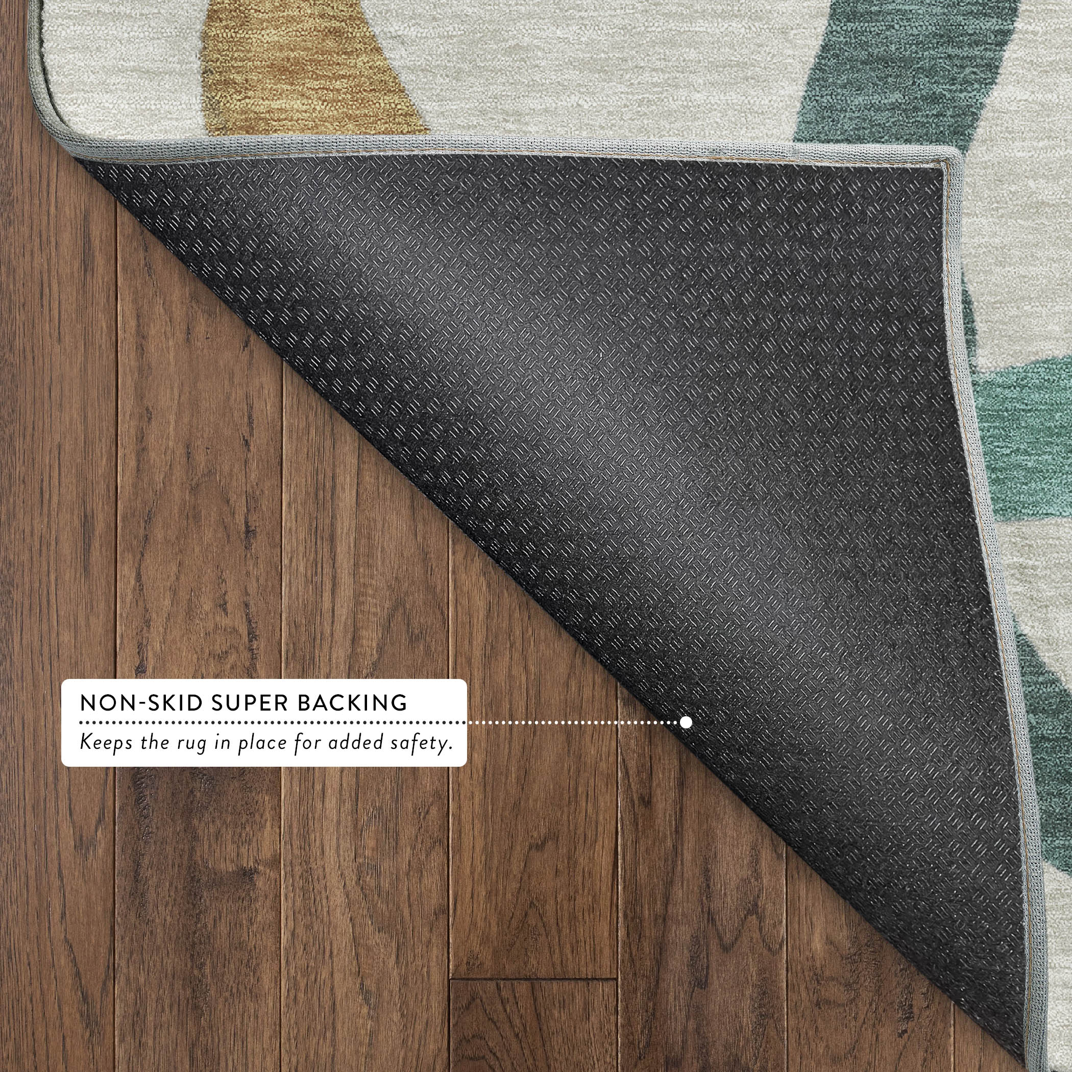 Queenstown Machine Washable Transitional Beige Brown Rug 1'8" x 2'6" #shape_Rectangle