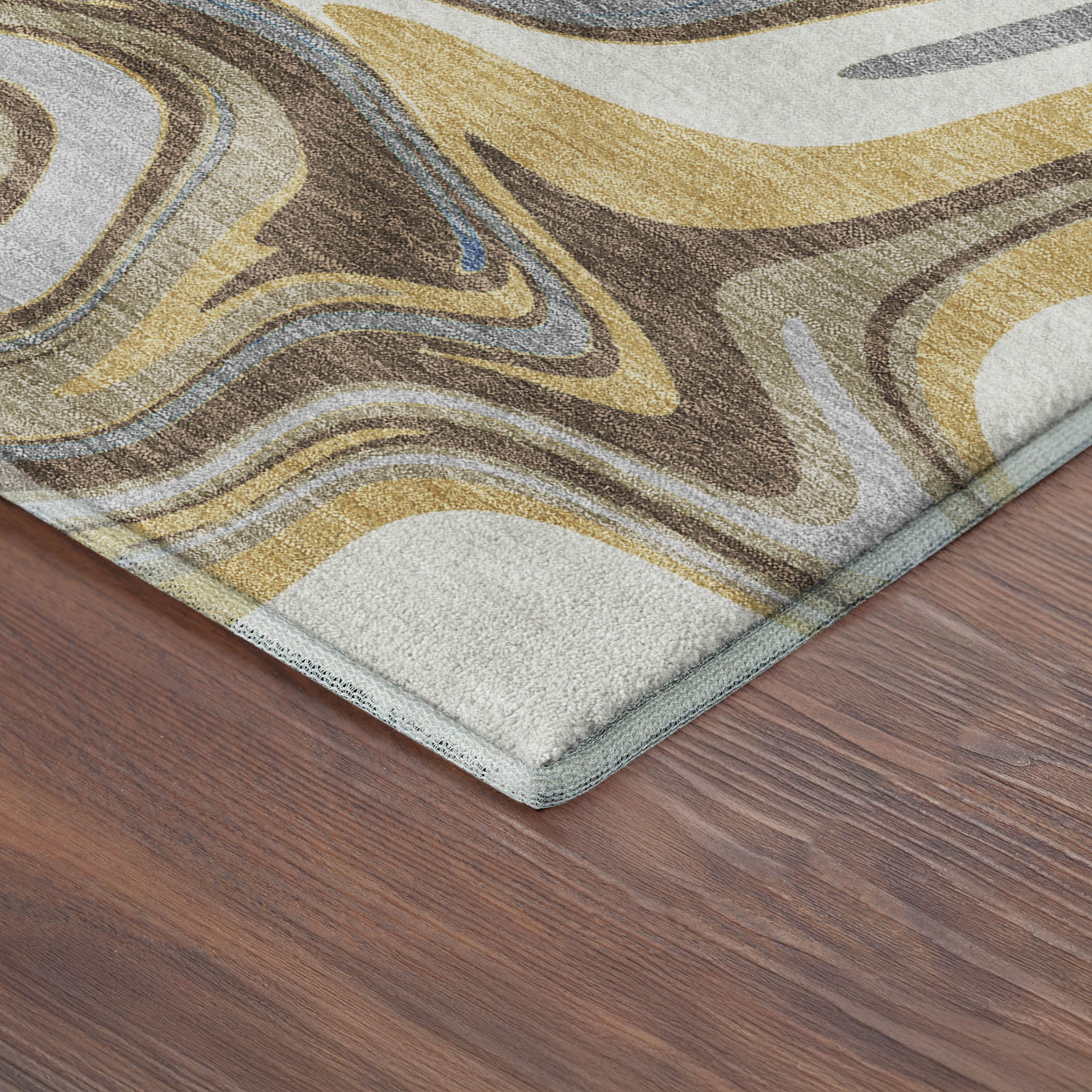 Budapest Machine Washable Transitional Gray Rug 1'8" x 2'6" #shape_Rectangle