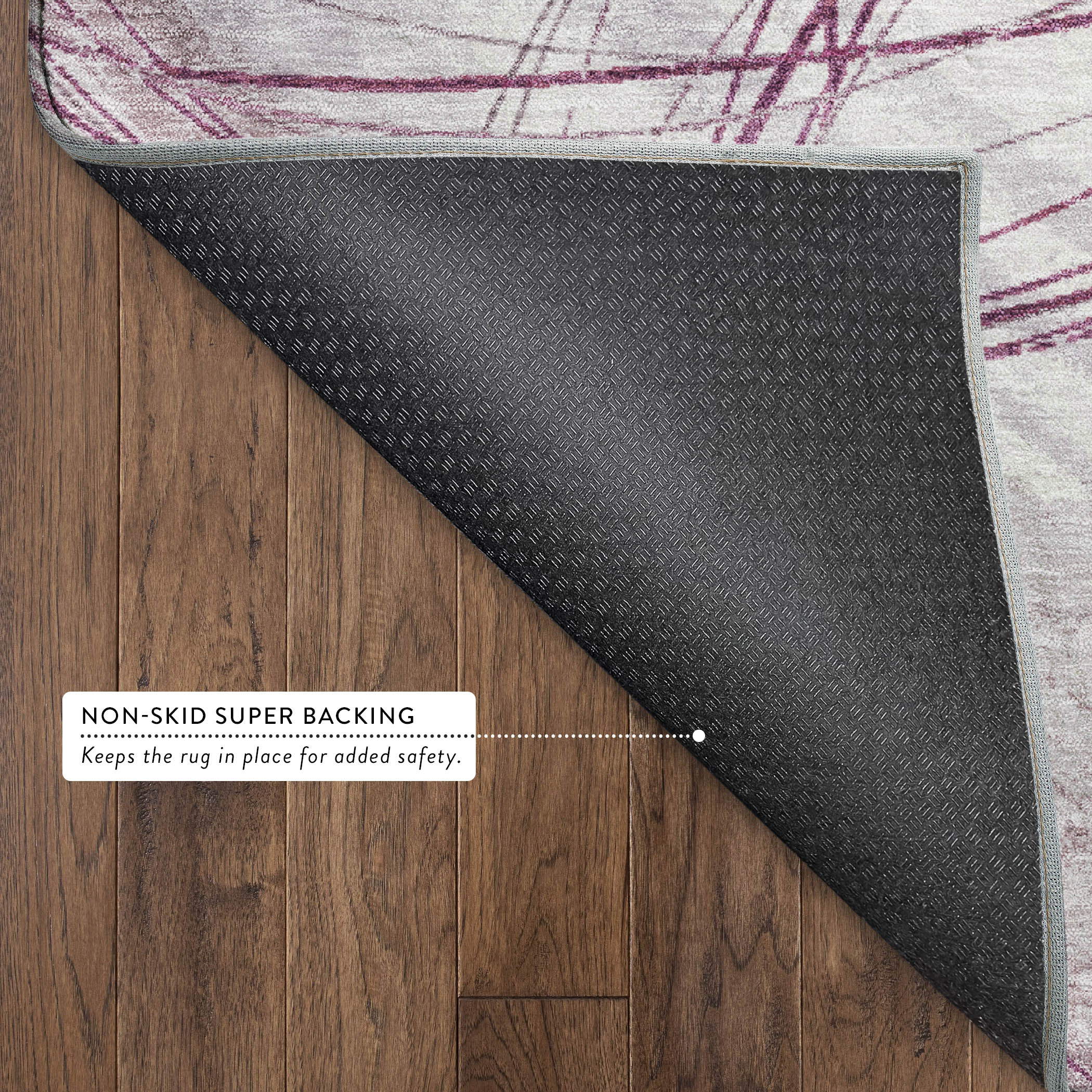 Istanbul Machine Washable Transitional Blush Pink Rug 1'8" x 2'6" #shape_Rectangle